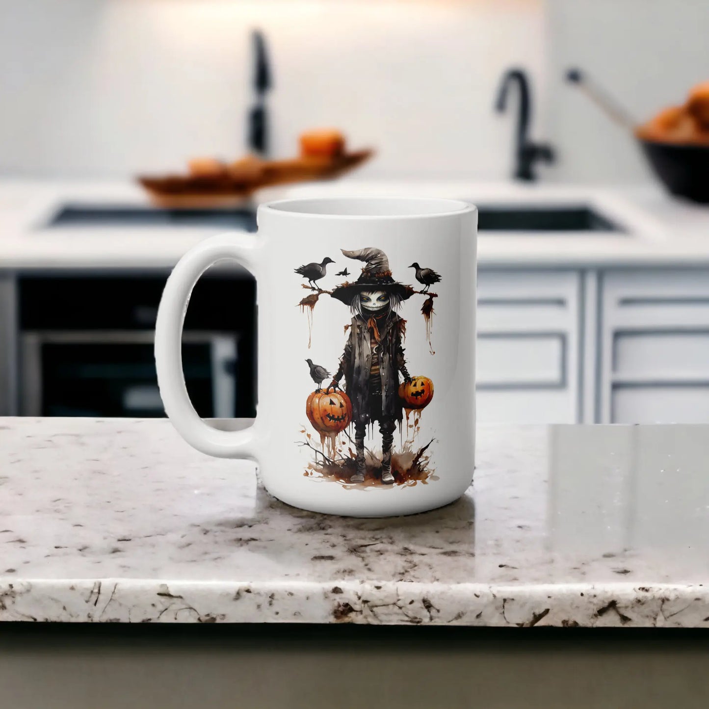  Gothic Scarecrow's Halloween Coffee Mug by Free Spirit Accessories sold by Free Spirit Accessories