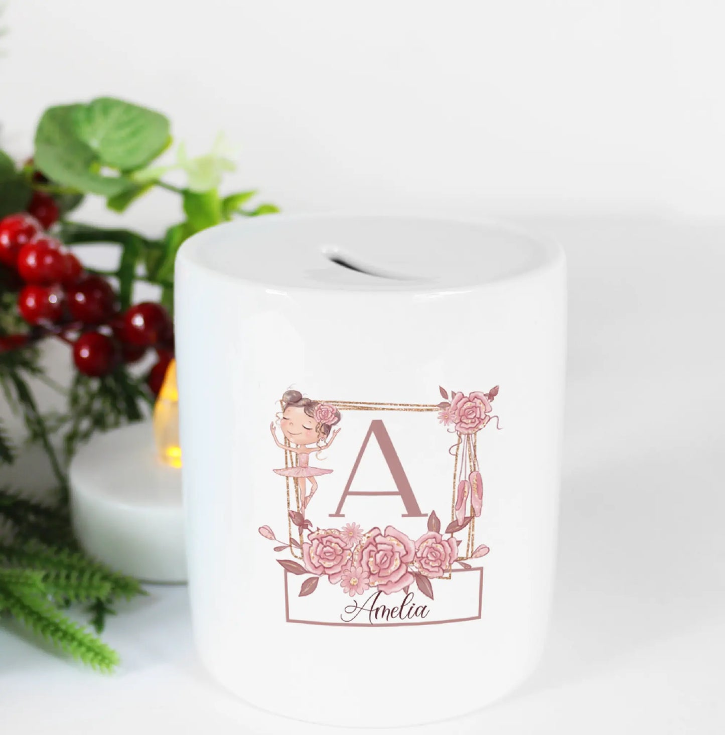 Ballerina Personalised Money Box by Free Spirit Accessories sold by Free Spirit Accessories