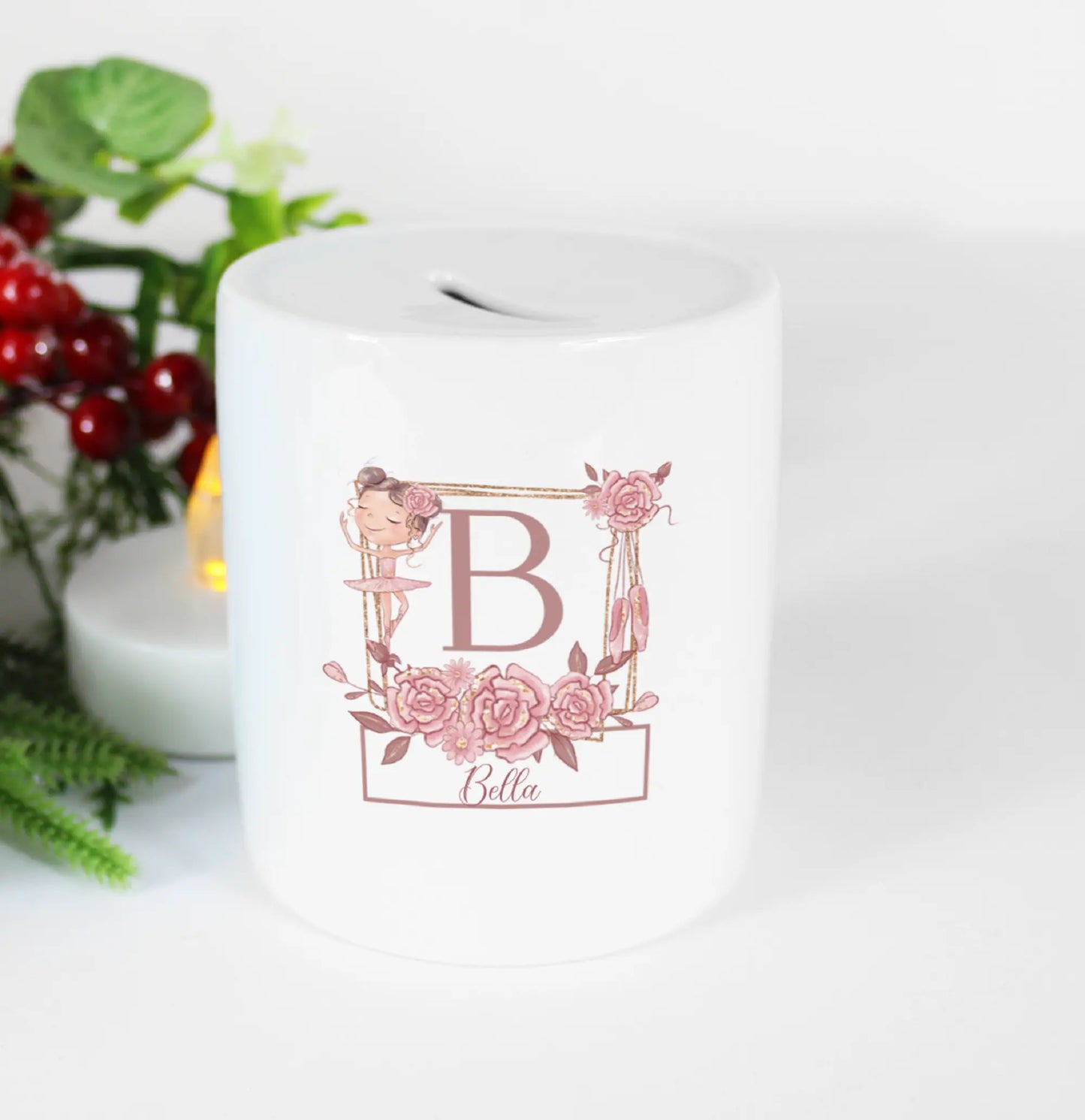 Ballerina Personalised Money Box by Free Spirit Accessories sold by Free Spirit Accessories