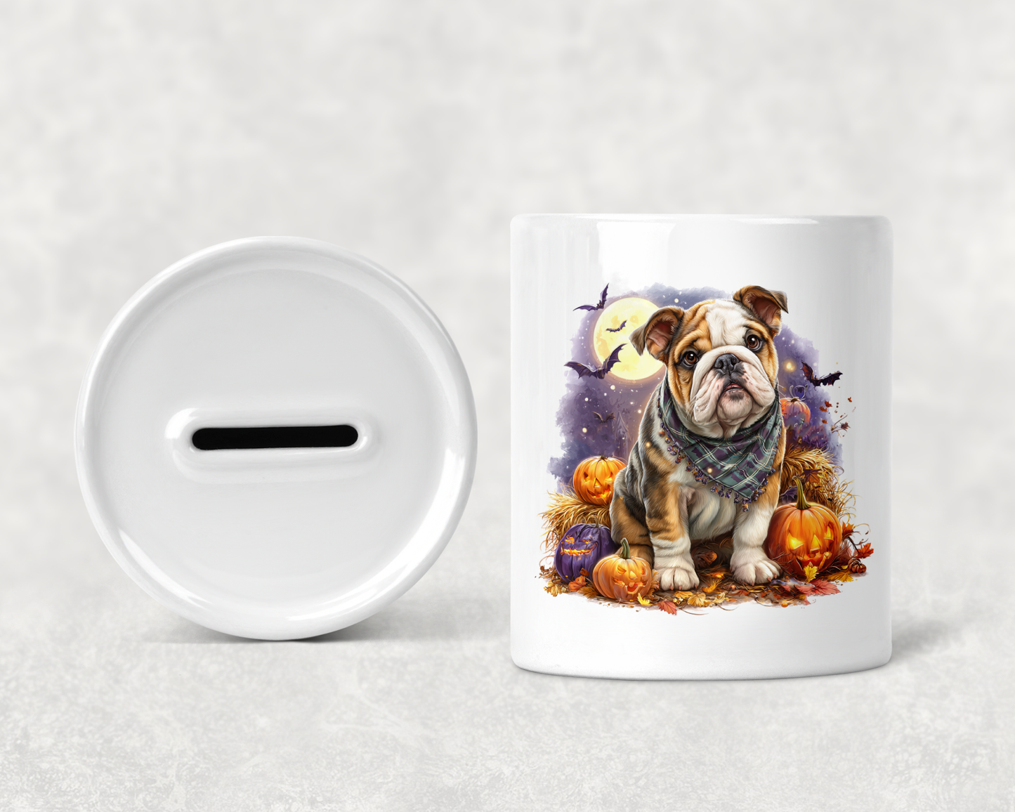 Halloween British Bulldog Money Box