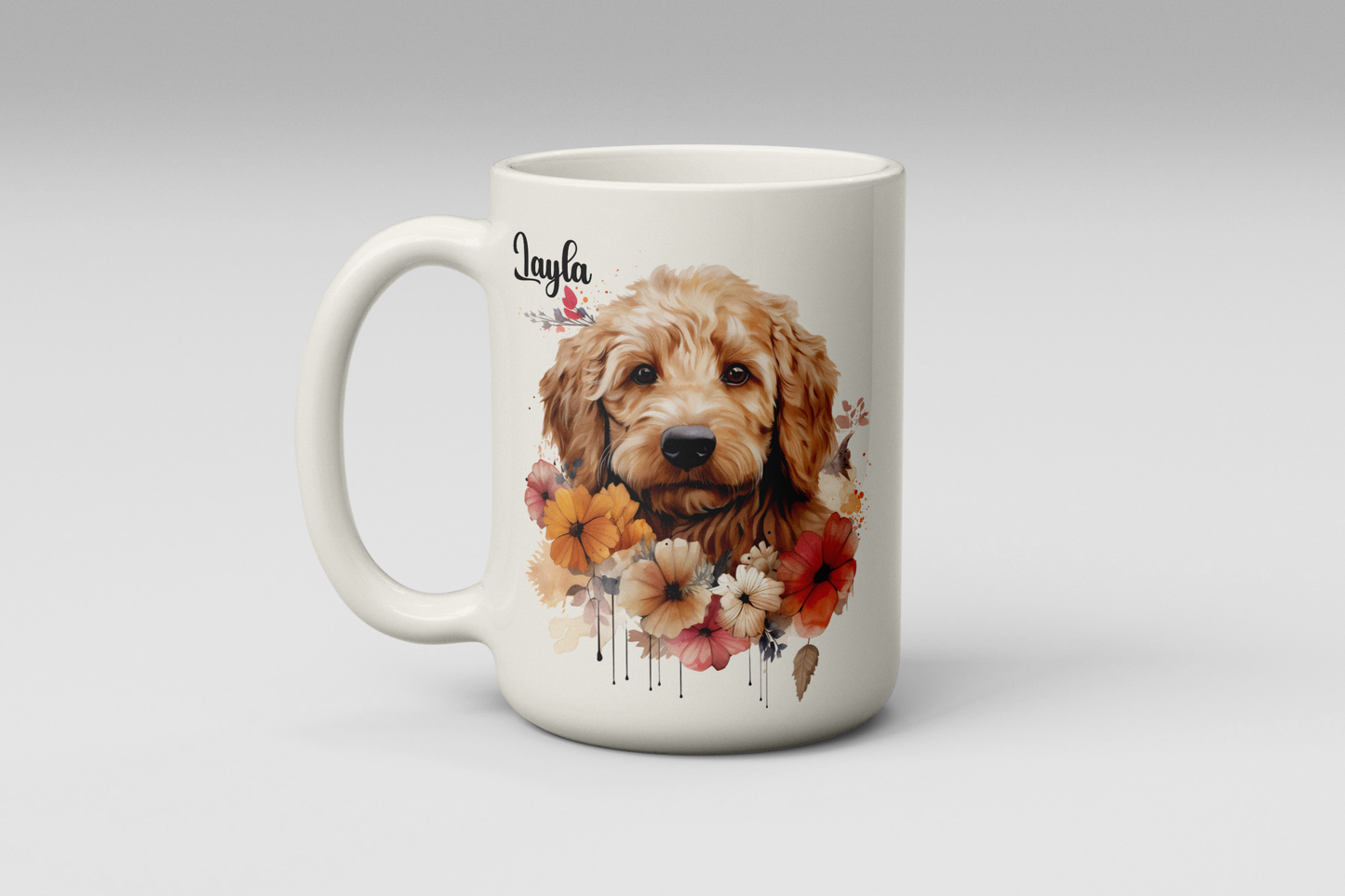 Personalised Goldendoodle Mug – Cute Dog Lover Gift (11oz or 15oz, Free UK Shipping)