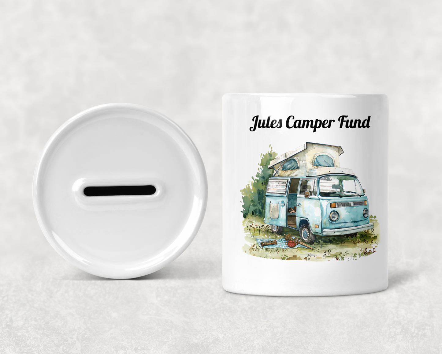  Personalised Campers Motorhomes or Caravan Money Box by Free Spirit Accessories sold by Free Spirit Accessories