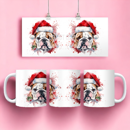  British Bulldog Christmas Mug by Free Spirit Accessories sold by Free Spirit Accessories
