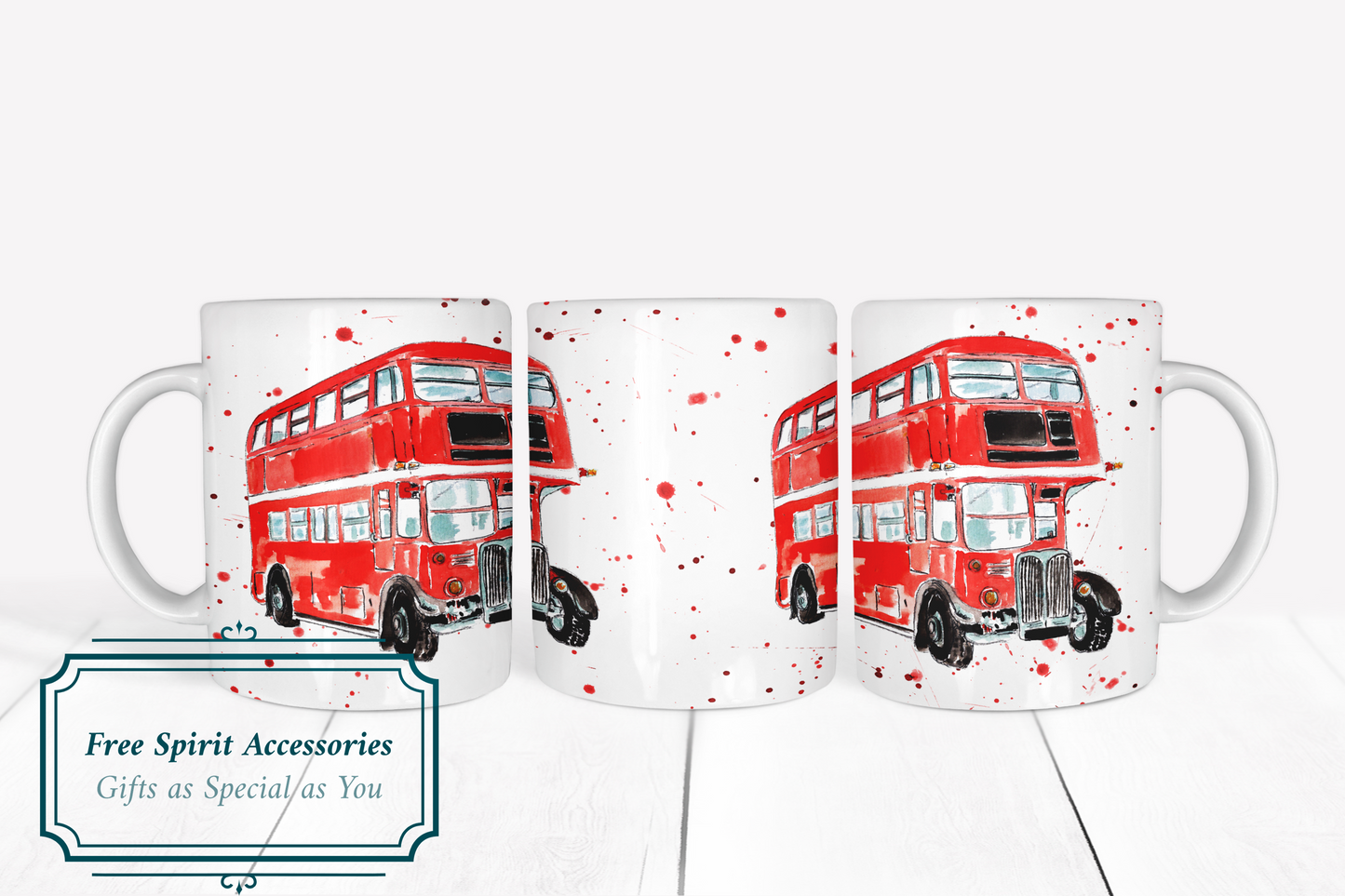 London Calling Double Decker Bus Ceramic Mug by Free Spirit Accessories sold by Free Spirit Accessories