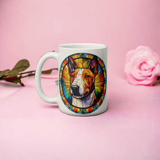  Colourful English Bull Terrier Dog Mug by Free Spirit Accessories sold by Free Spirit Accessories