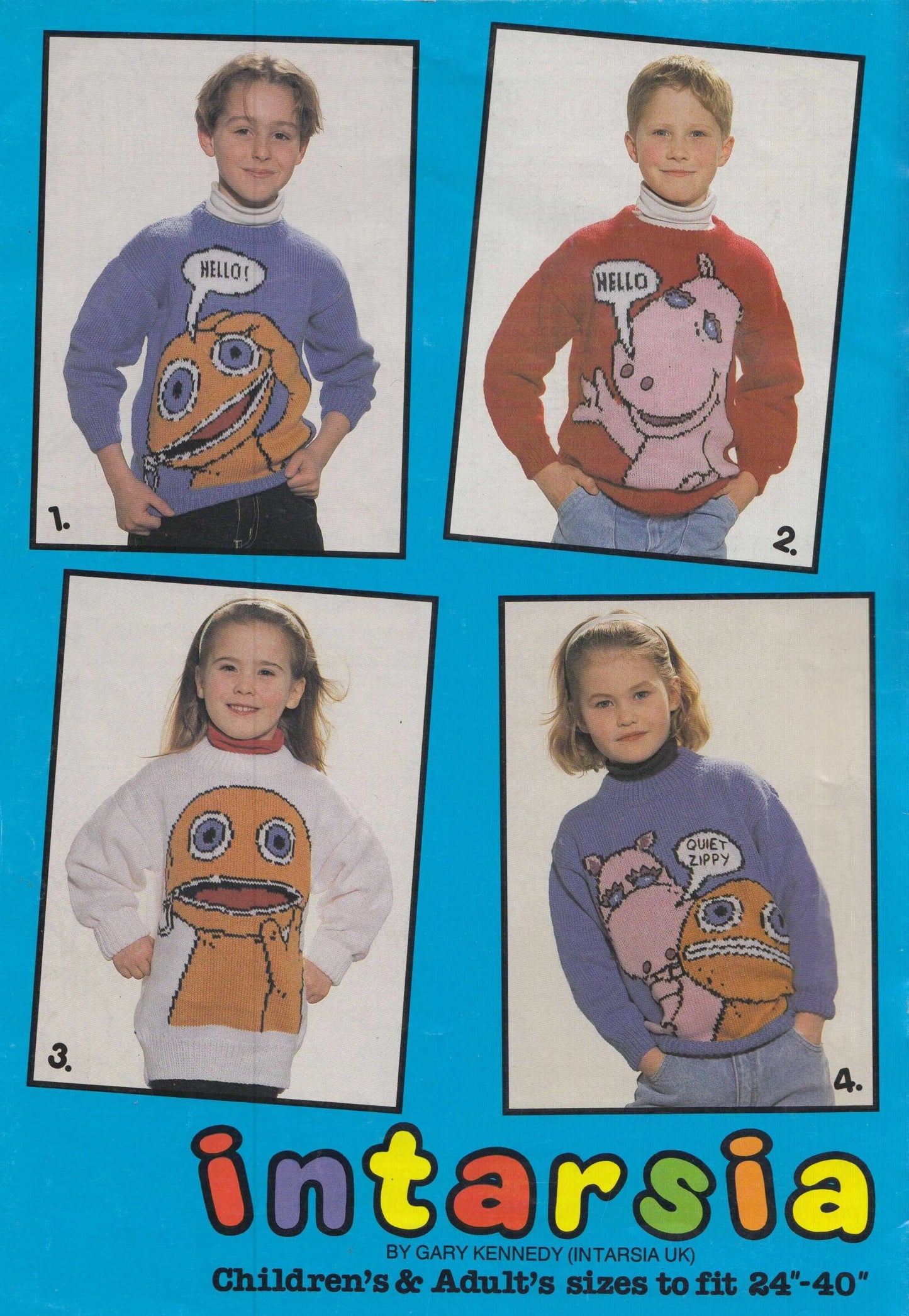 Vintage Rainbow Knitting Pattern by Cross Stitch Chart Heaven sold by Free Spirit Accessories