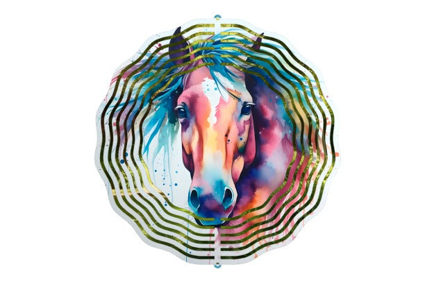 Elegant Equine Whirl: Graceful Horse Wind Spinner by Free Spirit Accessories sold by Free Spirit Accessories