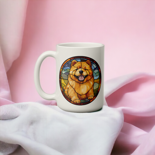  Colourful Chow Chow Dog Mug by Free Spirit Accessories sold by Free Spirit Accessories