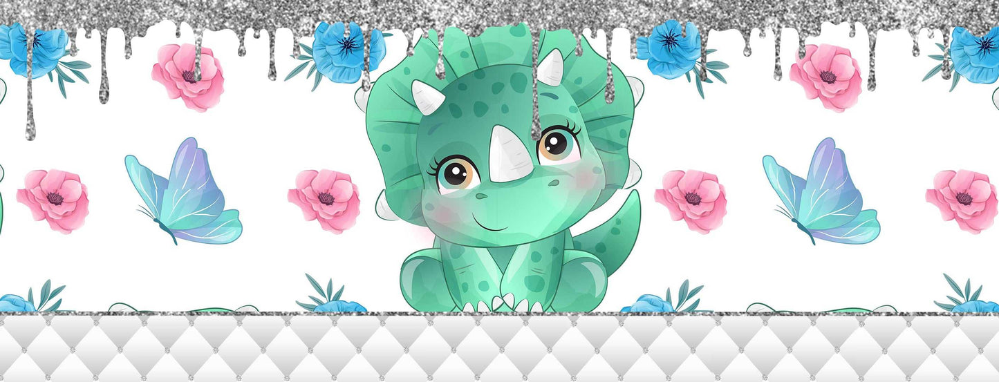 Cute Dinosaur with Flowers and Butterflies Mug by Free Spirit Accessories sold by Free Spirit Accessories