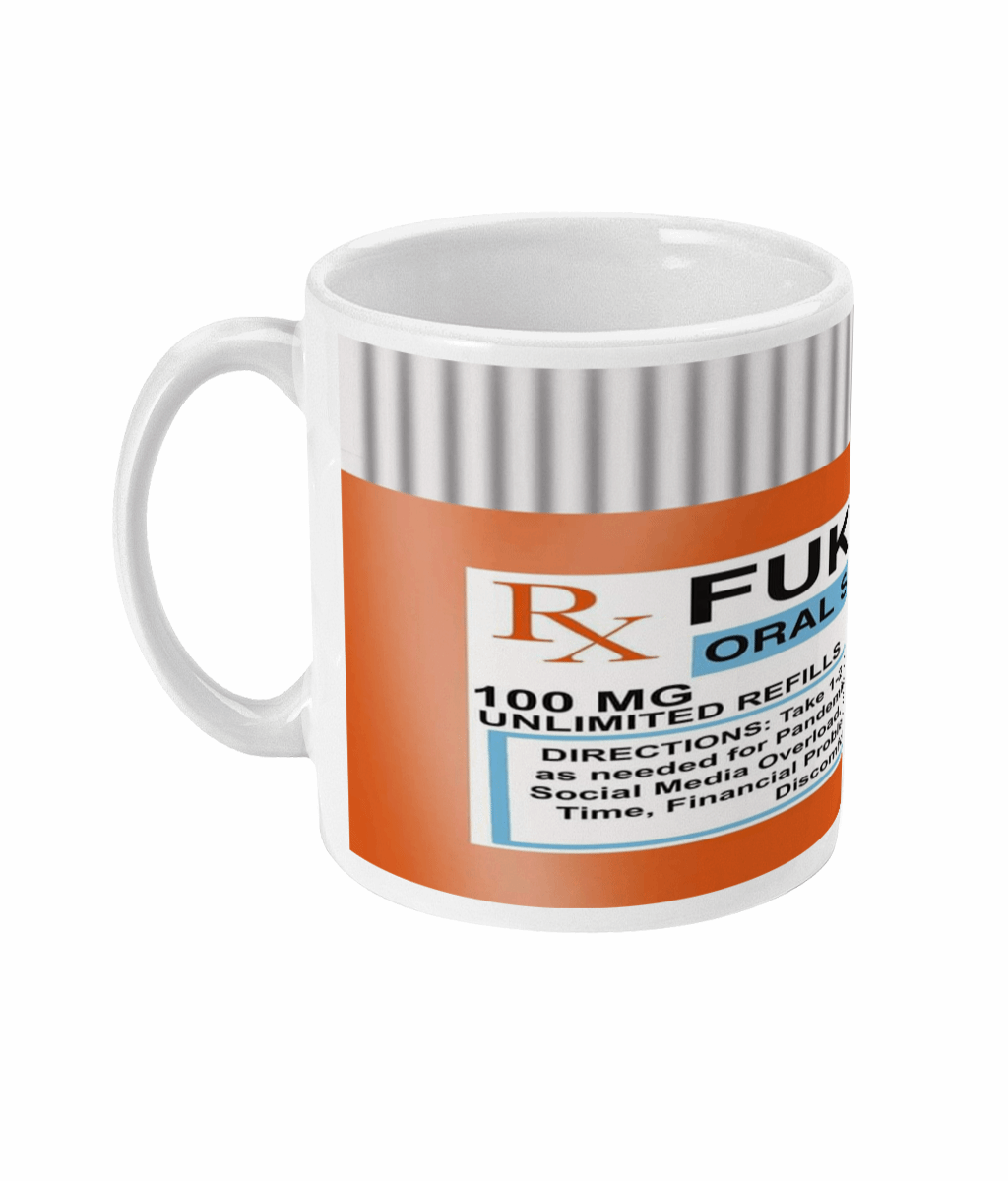 Fukitol Pharmacy Joke Mug by Free Spirit Accessories sold by Free Spirit Accessories