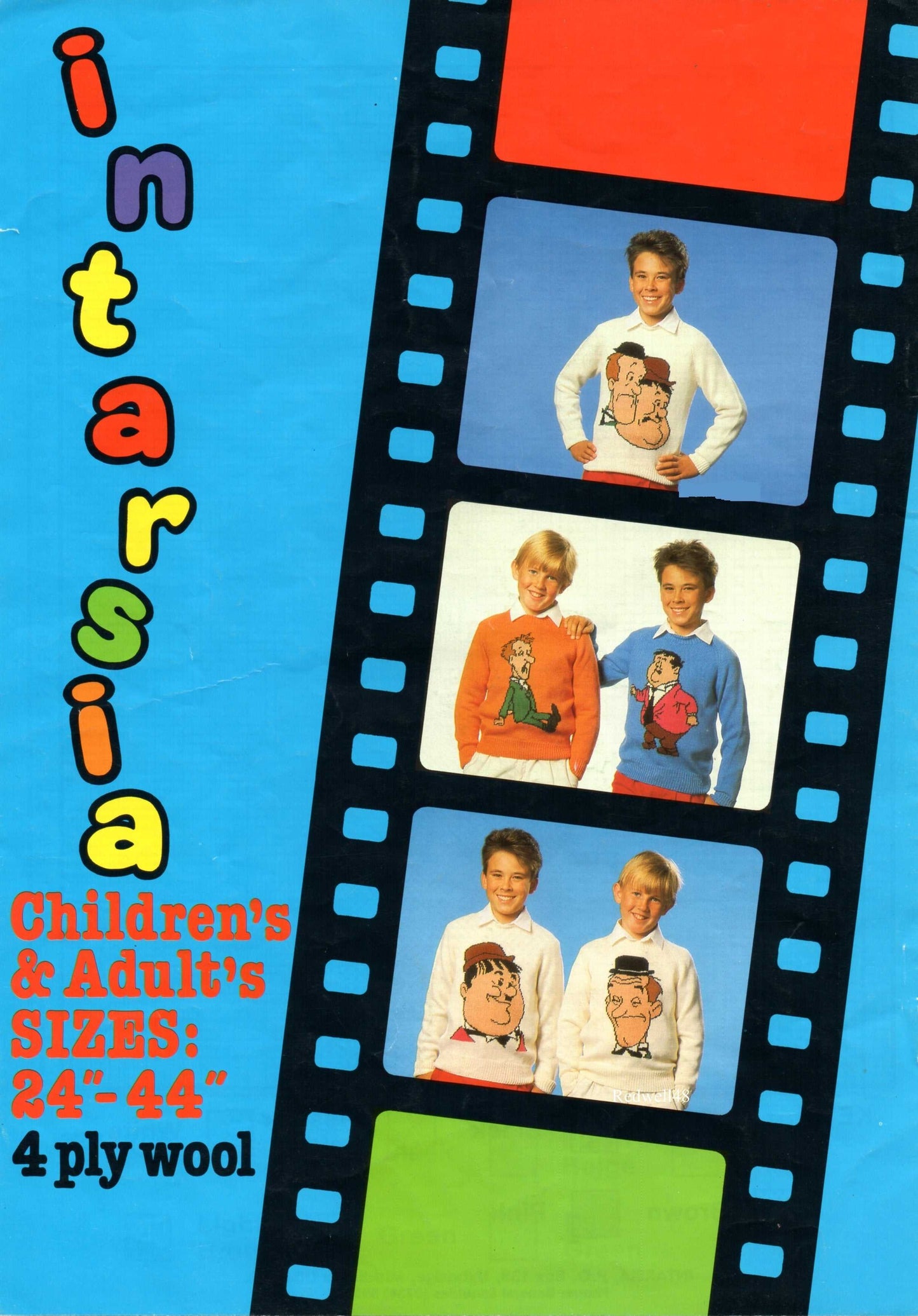 Laurel and Hardy Jumper Knitting Pattern by Cross Stitch Chart Heaven sold by Free Spirit Accessories