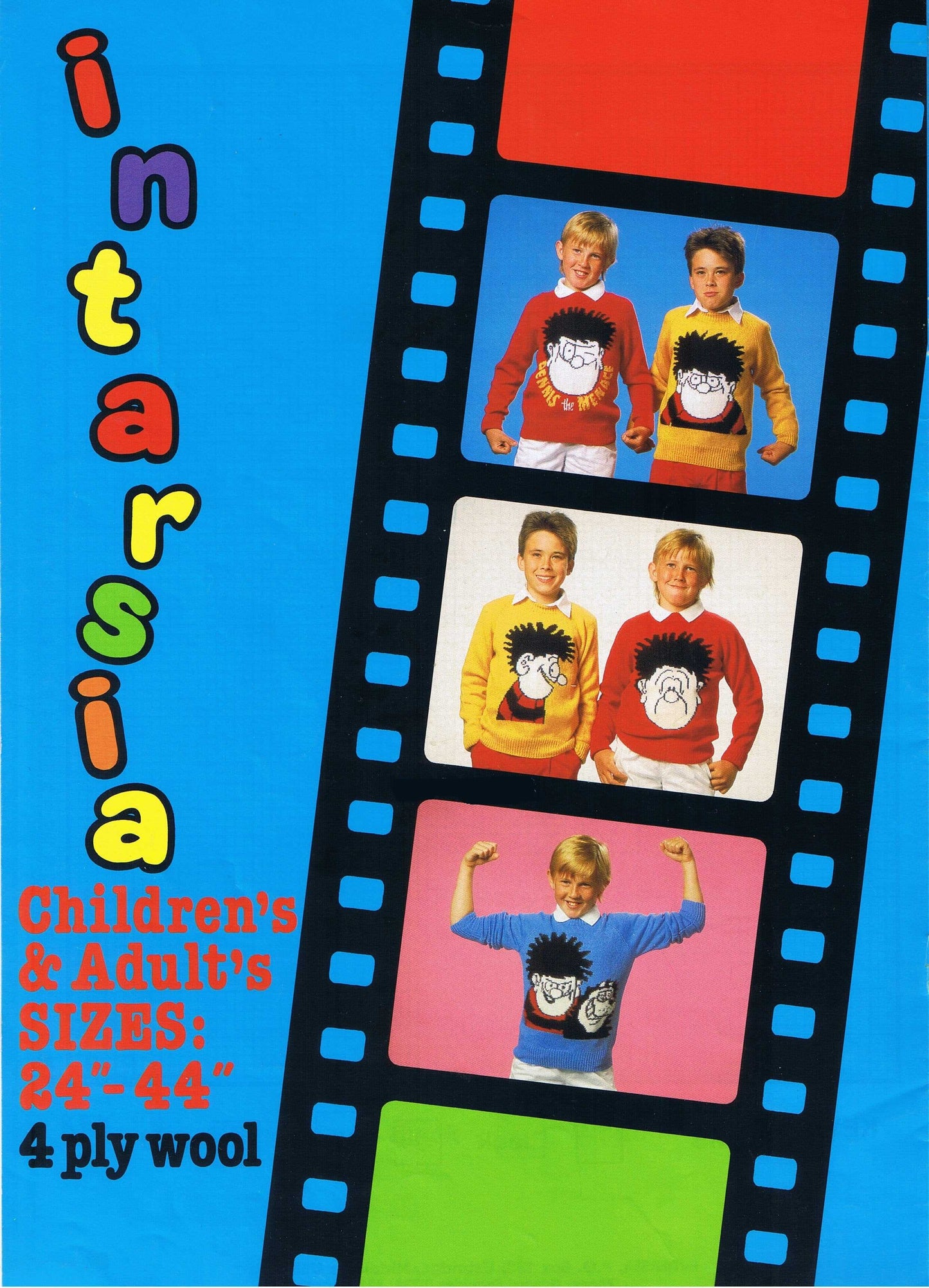 Dennis The Menace Jumper Knitting Pattern by Cross Stitch Chart Heaven sold by Free Spirit Accessories