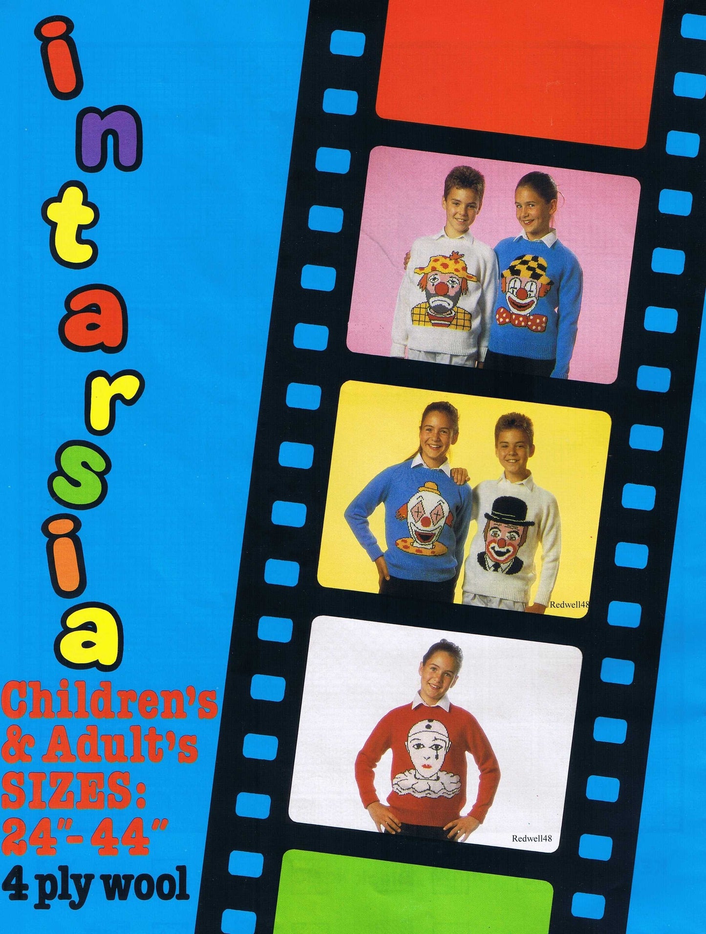 Circus Clowns Jumper Knitting Pattern by Cross Stitch Chart Heaven sold by Free Spirit Accessories