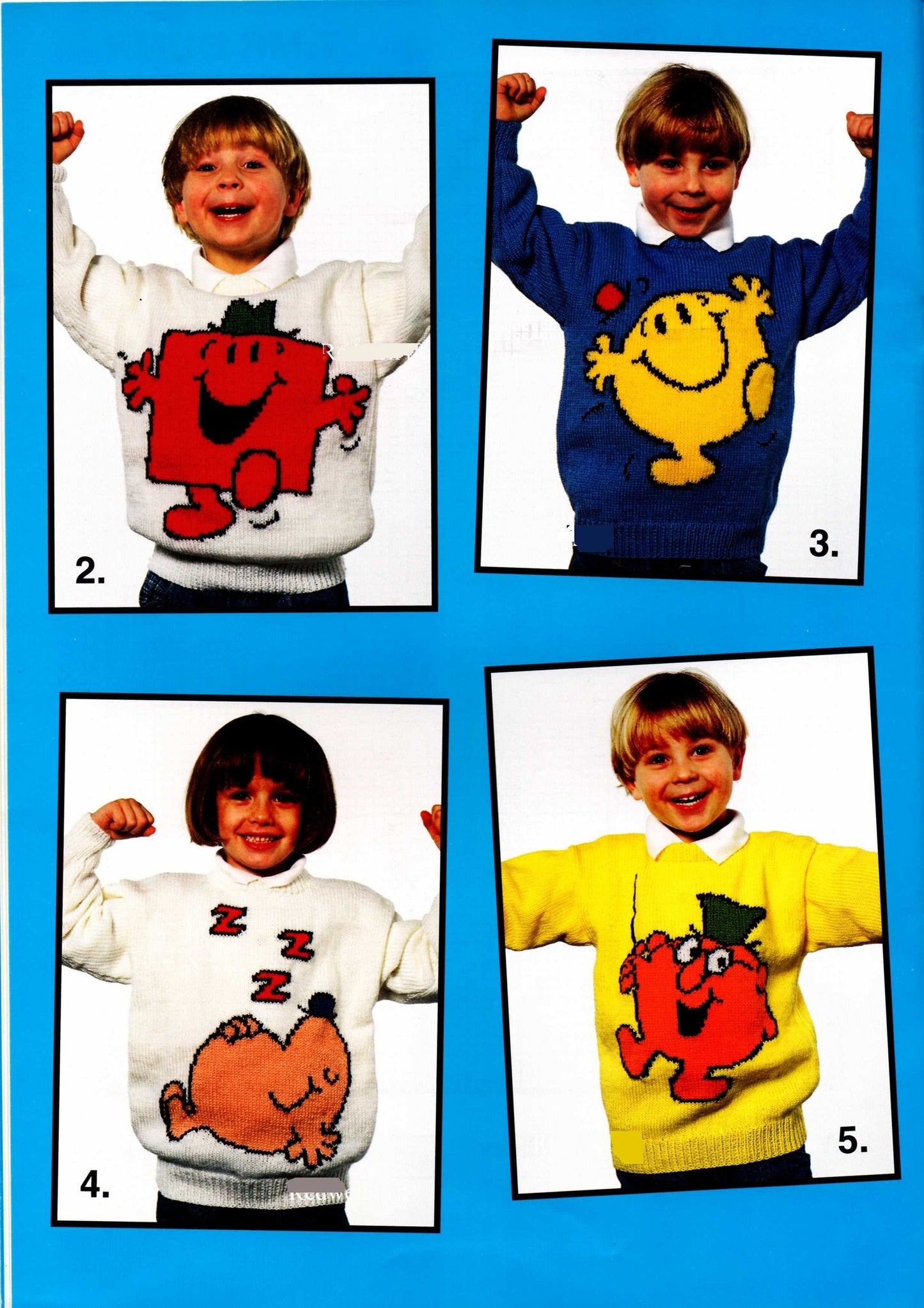 Mr Men Jumper Knitting Pattern by Cross Stitch Chart Heaven sold by Free Spirit Accessories