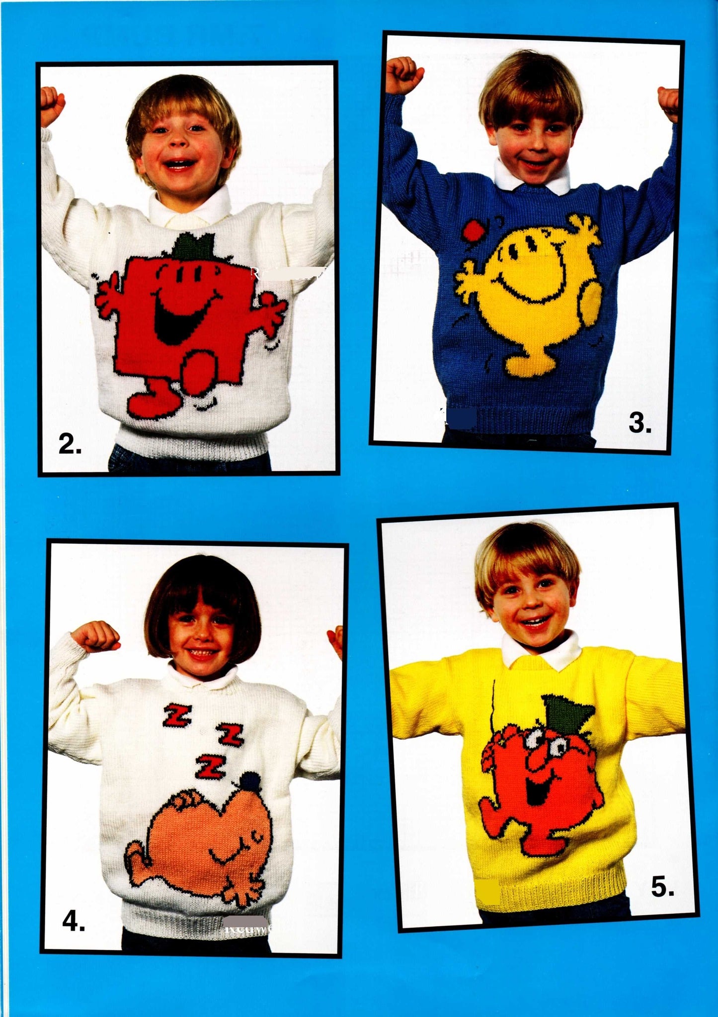  Mr Men Jumper Knitting Pattern by Cross Stitch Chart Heaven sold by Free Spirit Accessories