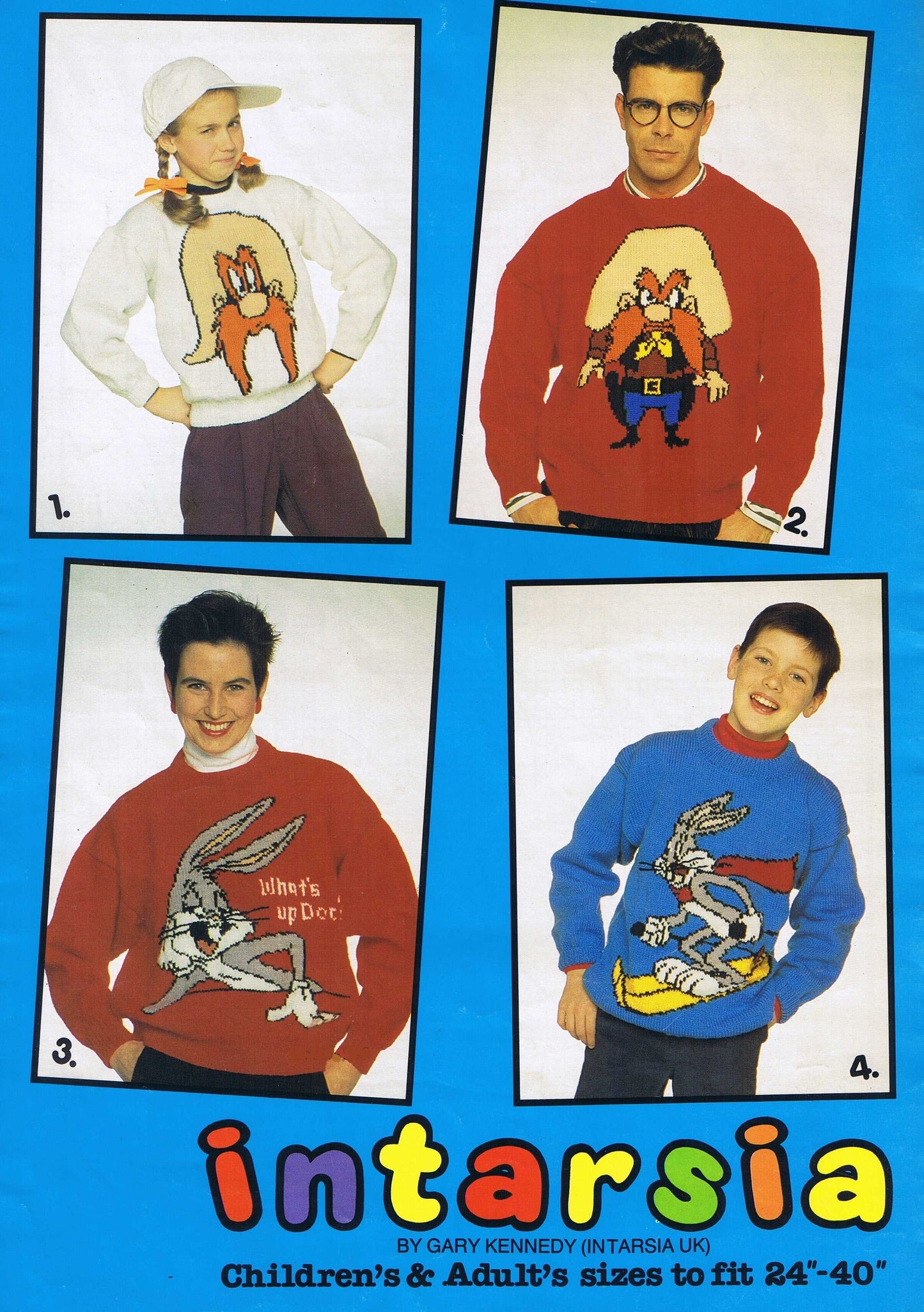 Bugs Bunny and Friends Knitting Pattern by Cross Stitch Chart Heaven sold by Free Spirit Accessories