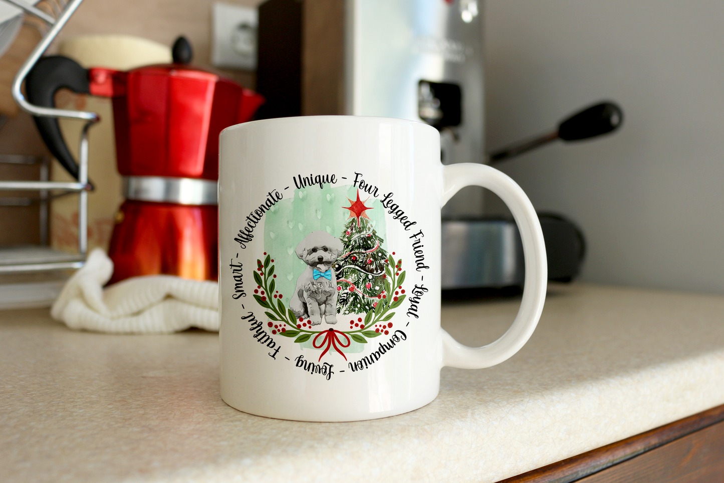 Christmas Dogs Mug in Various Breeds by Free Spirit Accessories sold by Free Spirit Accessories