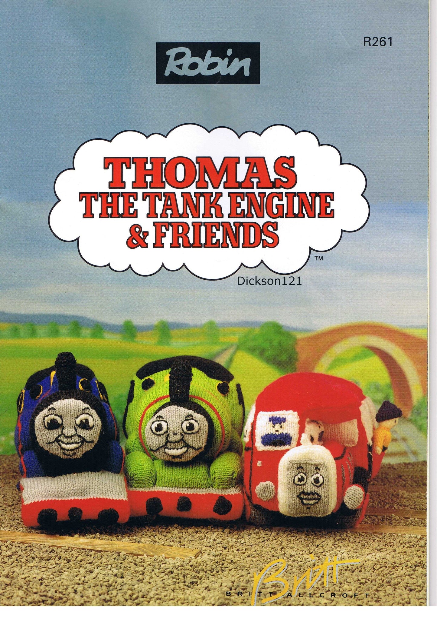  Thomas the Tank Engine Knitted Toys Sweater and Scarf Knitting Pattern by Free Spirit Accessories sold by Free Spirit Accessories