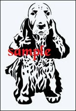 Cocker Spaniel Dog Single Colour Cross Stitch Chart by Cross Stitch Chart Heaven sold by Free Spirit Accessories