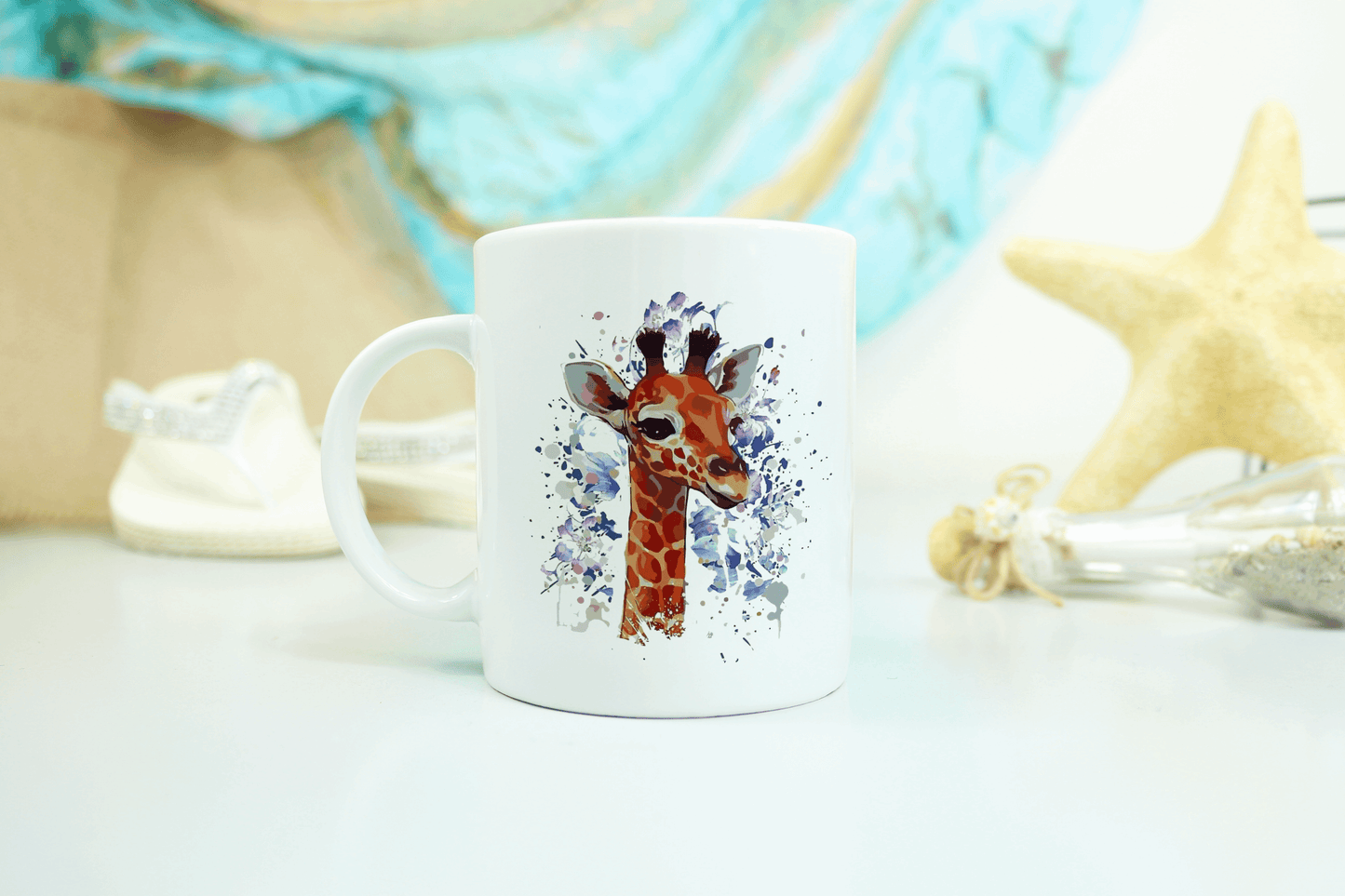 Splashed Giraffe Coffee Mug by Free Spirit Accessories sold by Free Spirit Accessories