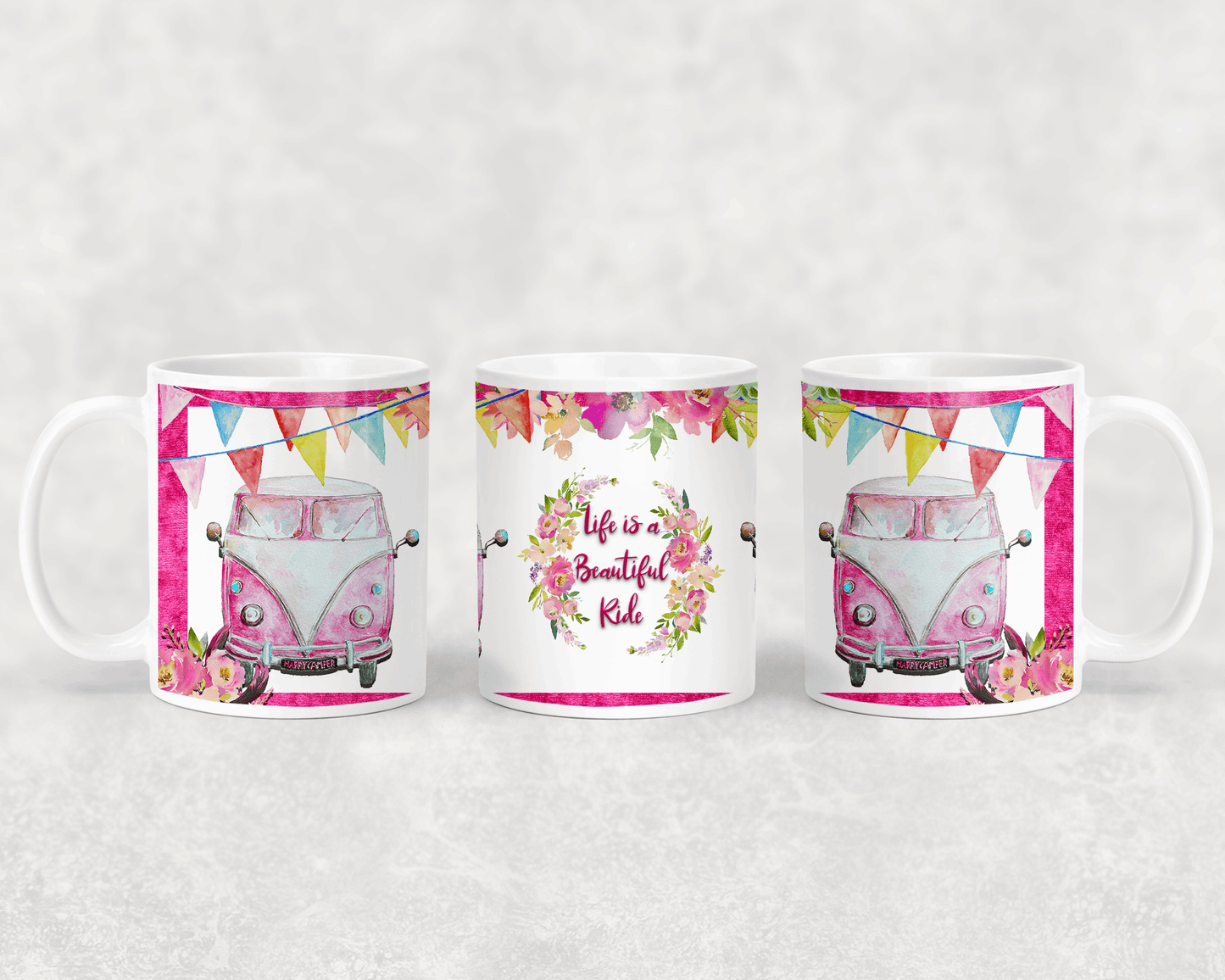 Pink Camper Life is a Beautiful Ride Mug by Free Spirit Accessories sold by Free Spirit Accessories