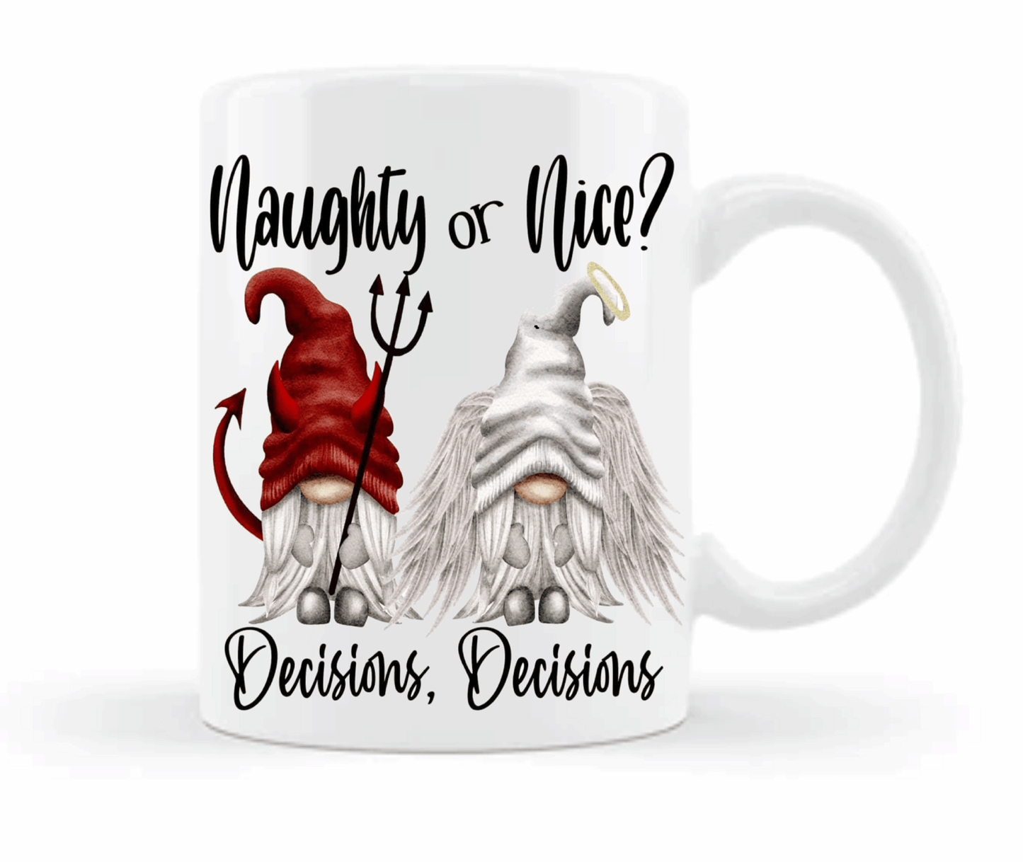 Naughty or Nice Gnomes Coffee Mug by Free Spirit Accessories sold by Free Spirit Accessories