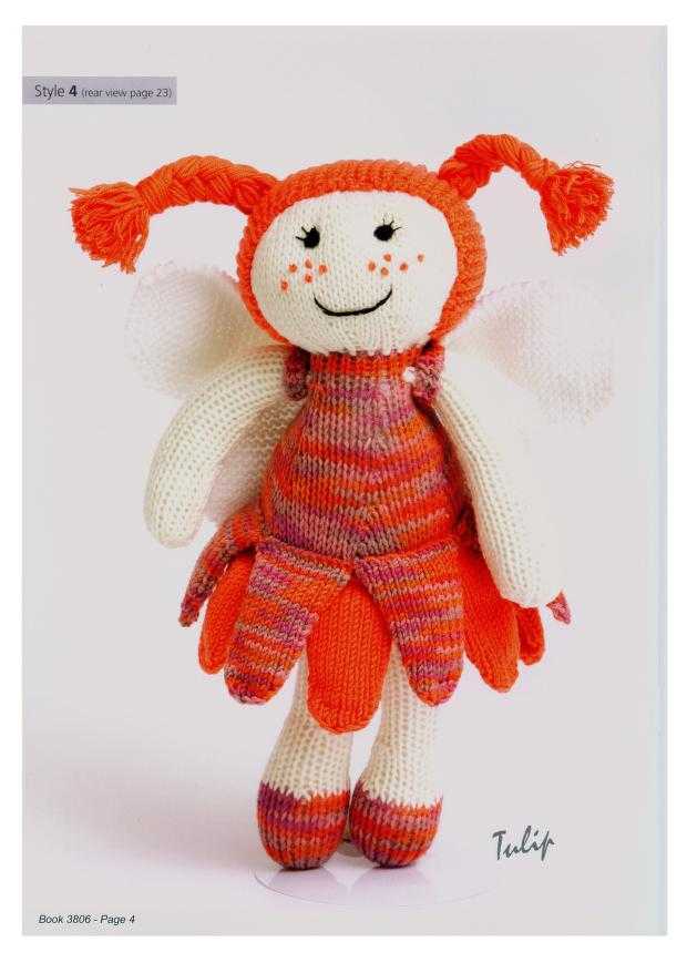  Fairy Flower Dolls Knitting Pattern Booklet by Cross Stitch Chart Heaven sold by Free Spirit Accessories