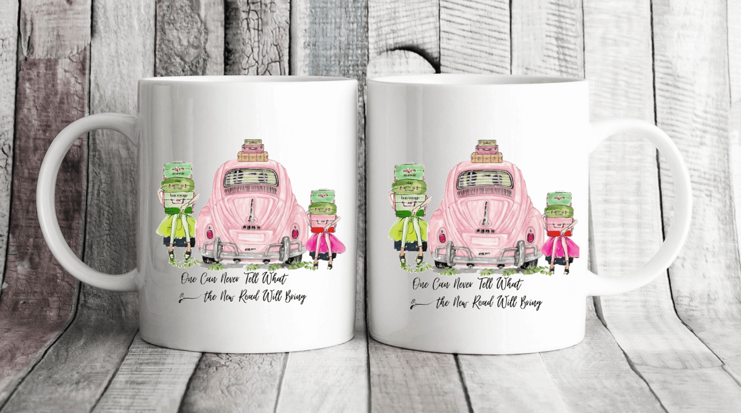 Pink Beetle Motivational Saying Mug by Free Spirit Accessories sold by Free Spirit Accessories