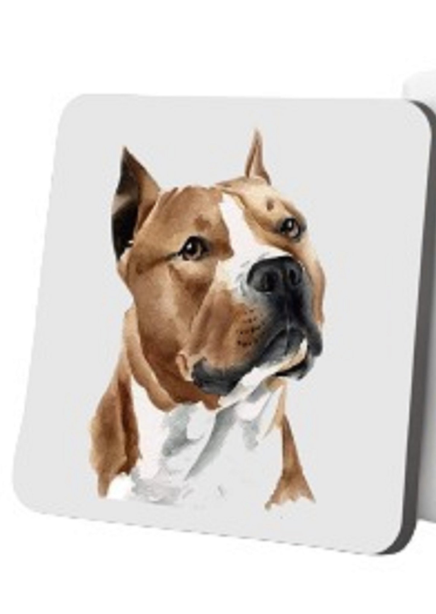 Staffy Dog Head Mug and Coaster by Free Spirit Accessories sold by Free Spirit Accessories
