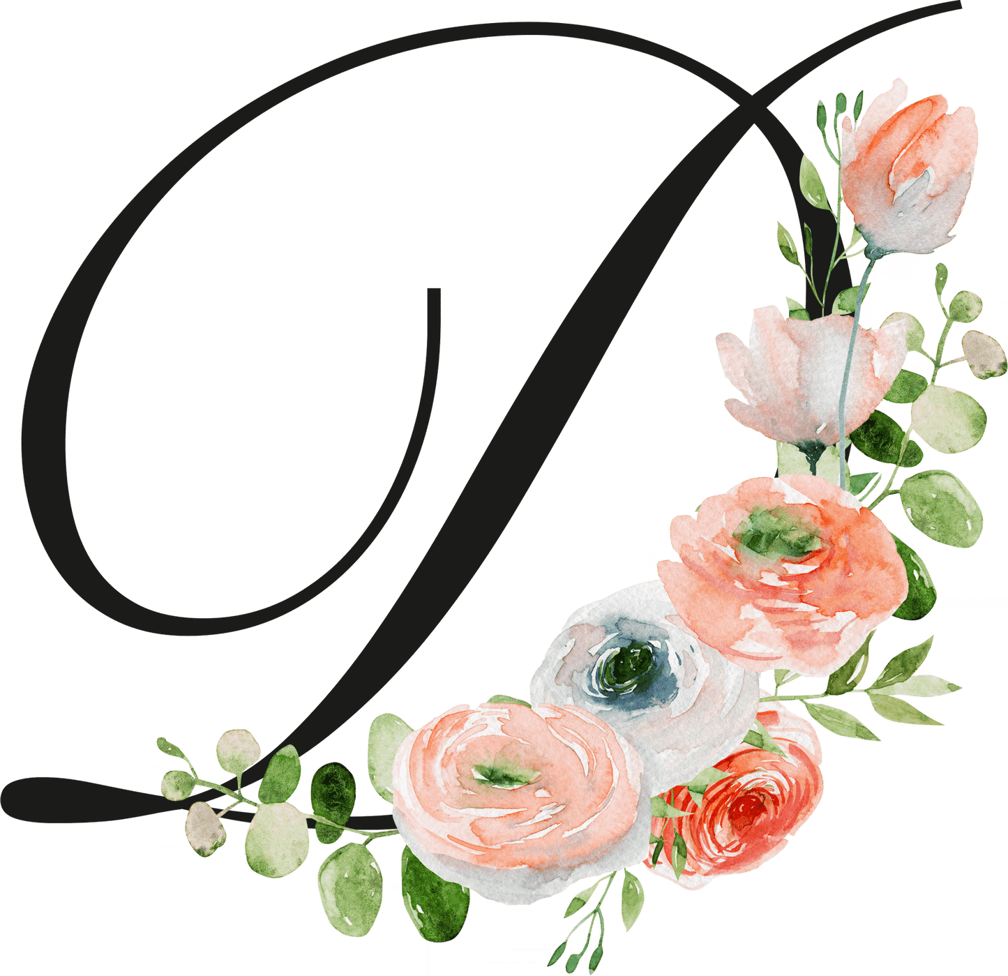 Floral Letter Initial Coffee or Tea Mug by Free Spirit Accessories sold by Free Spirit Accessories