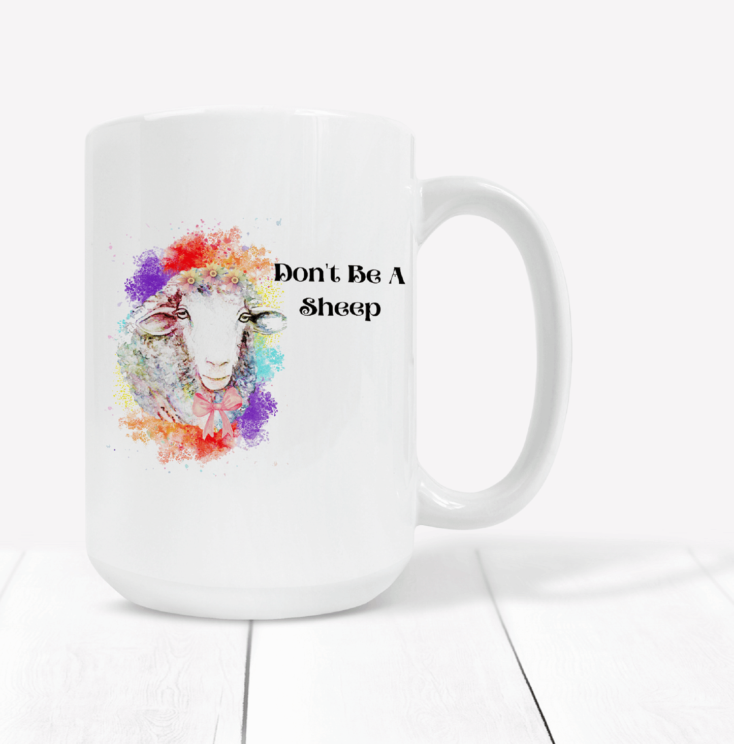  Don't Be A Sheep Coffee Mug by Free Spirit Accessories sold by Free Spirit Accessories