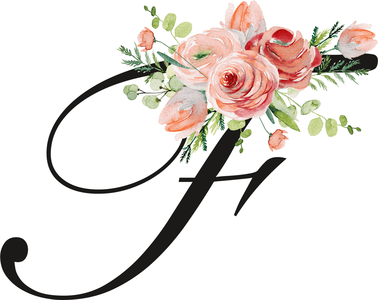 Floral Letter Initial Coffee or Tea Mug by Free Spirit Accessories sold by Free Spirit Accessories