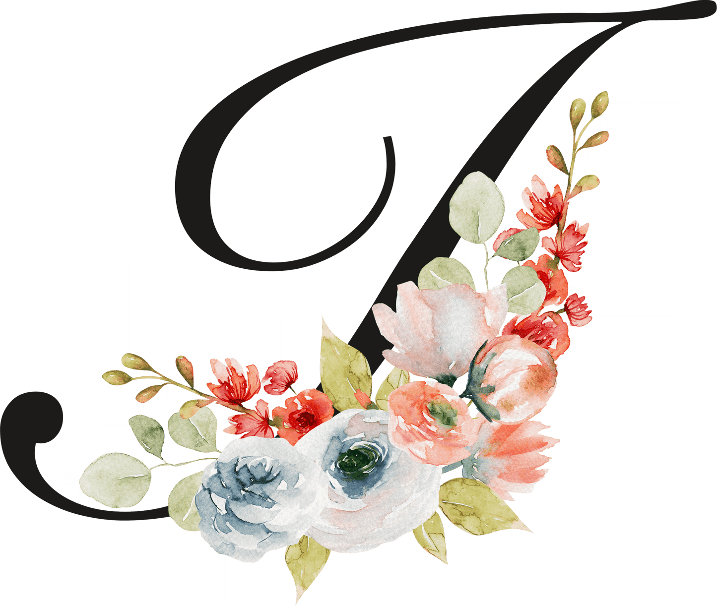 Floral Letter Initial Coffee or Tea Mug by Free Spirit Accessories sold by Free Spirit Accessories