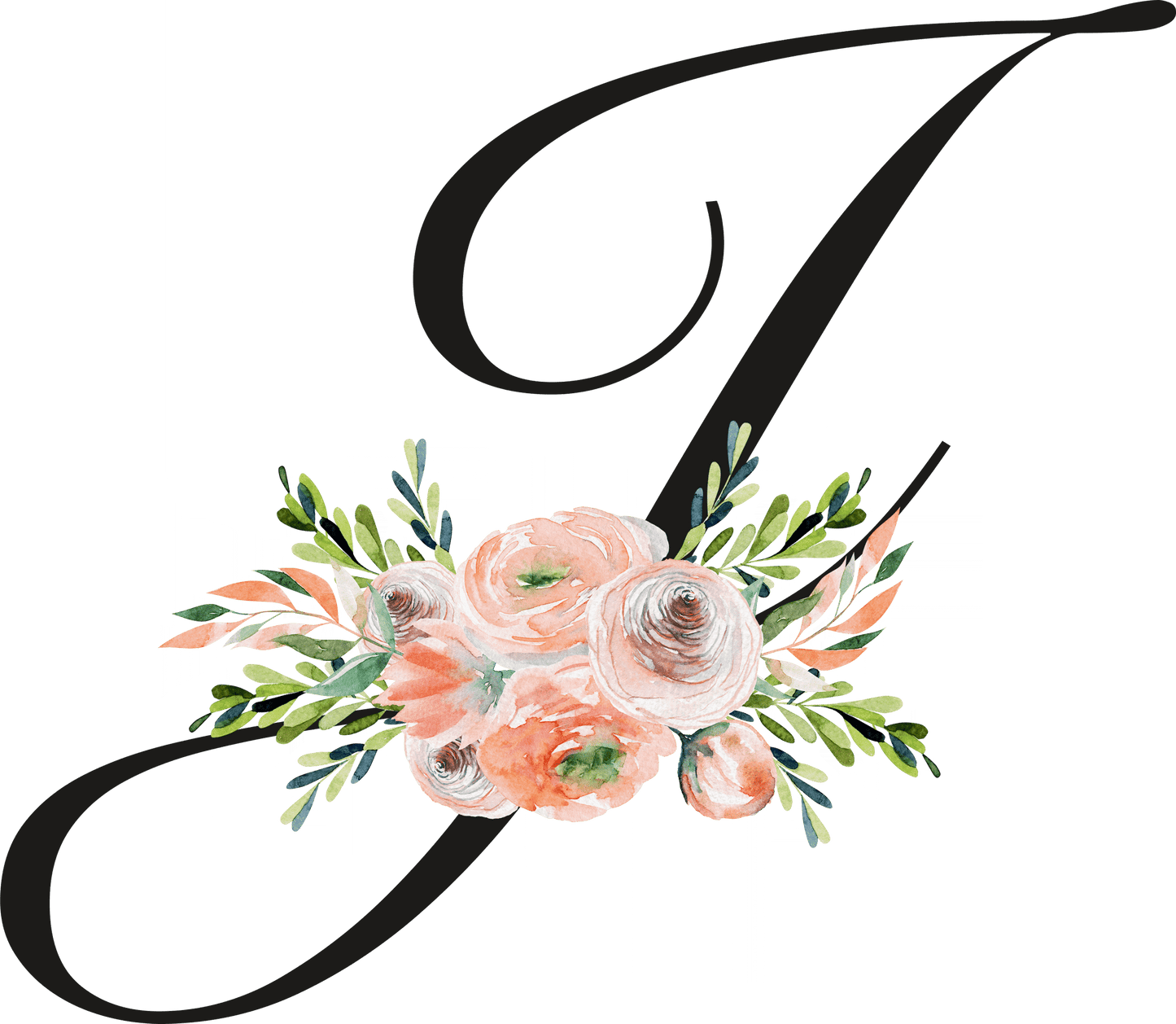 Floral Letter Initial Coffee or Tea Mug by Free Spirit Accessories sold by Free Spirit Accessories