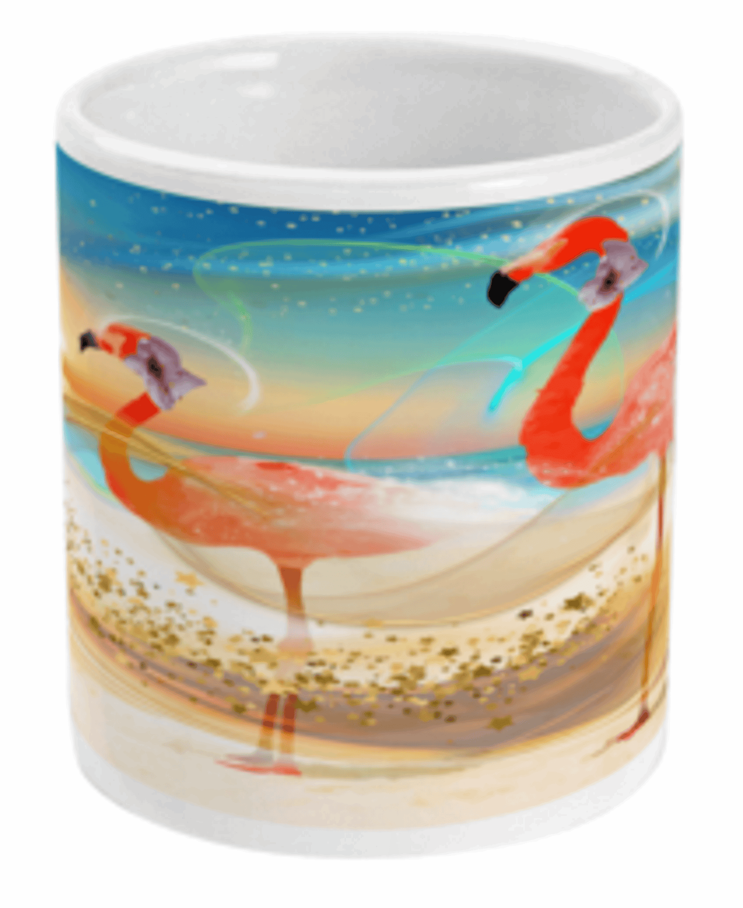 Flamingo Sunset All Around Print Mug by Free Spirit Accessories sold by Free Spirit Accessories