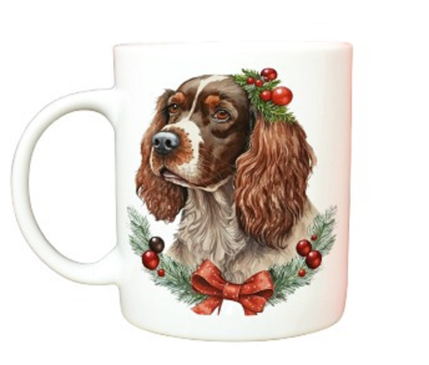 Christmas Spaniel Dog Mug by Free Spirit Accessories sold by Free Spirit Accessories