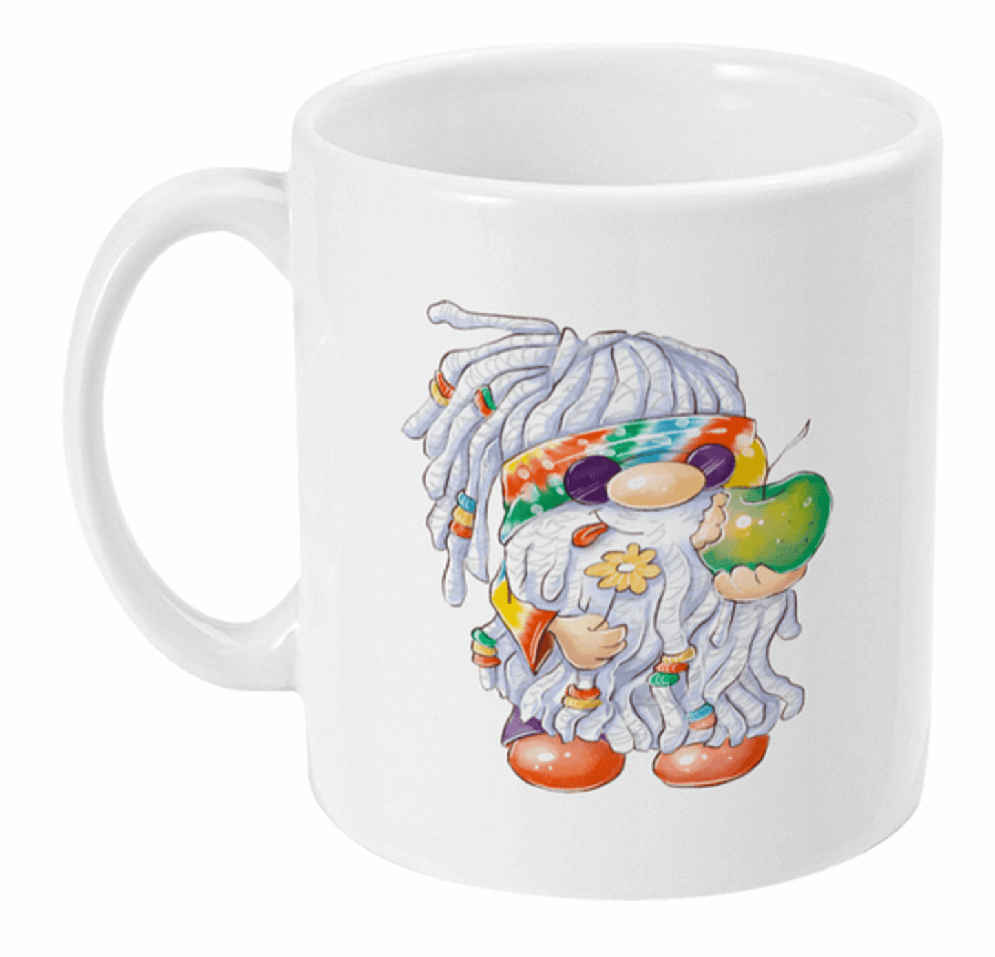 Dreadlocked Hippy Gnome Coffee Mug by Free Spirit Accessories sold by Free Spirit Accessories
