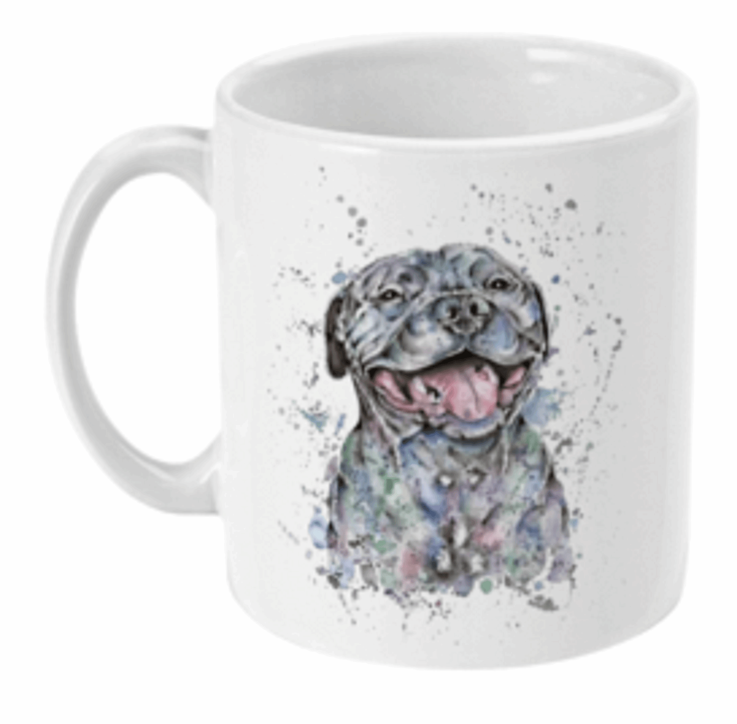 Water Colour Staffie Smile Dog Coffee Mug by Free Spirit Accessories sold by Free Spirit Accessories