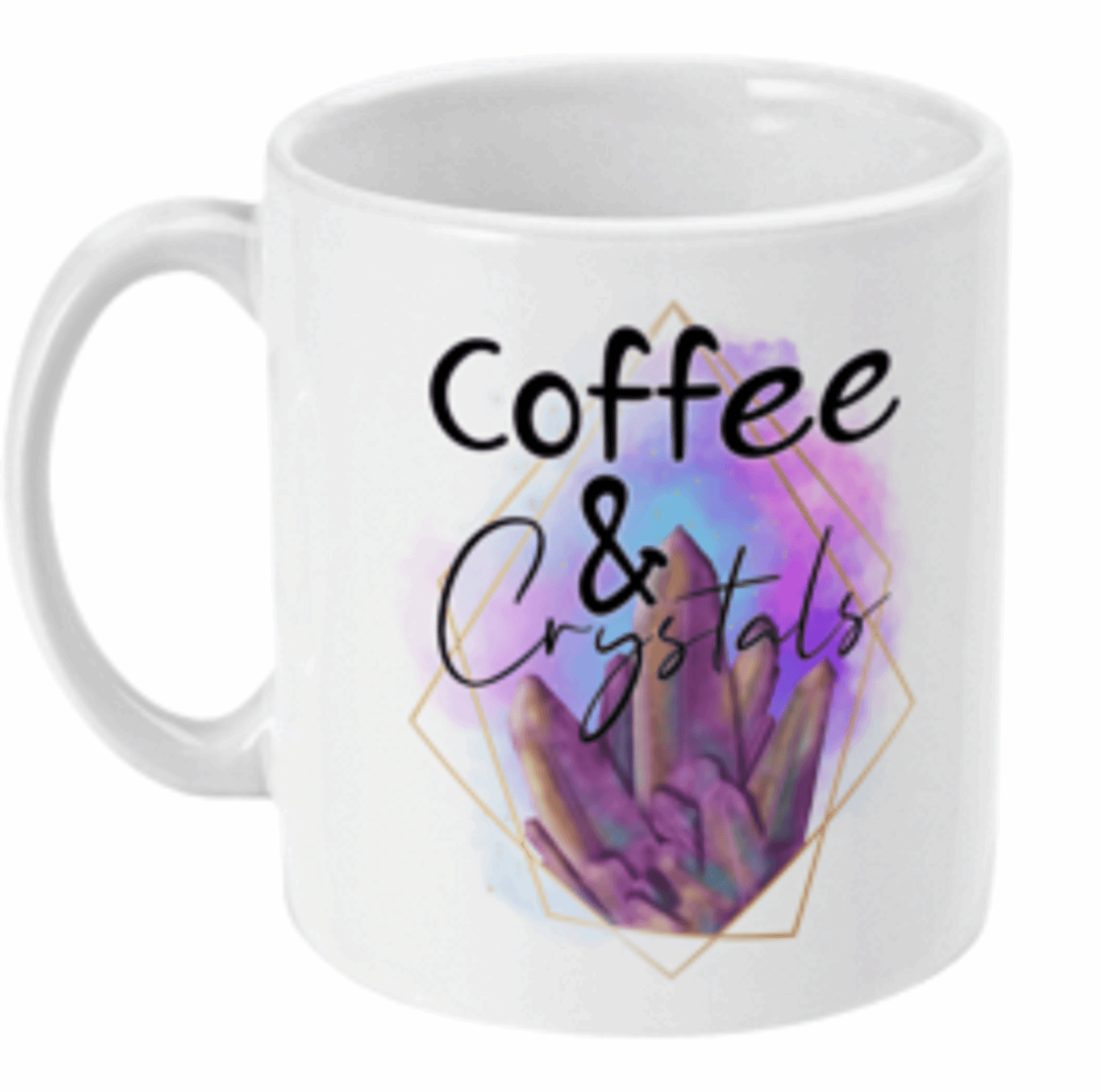  Coffee and Crystals Coffee or Tea Mug by Free Spirit Accessories sold by Free Spirit Accessories