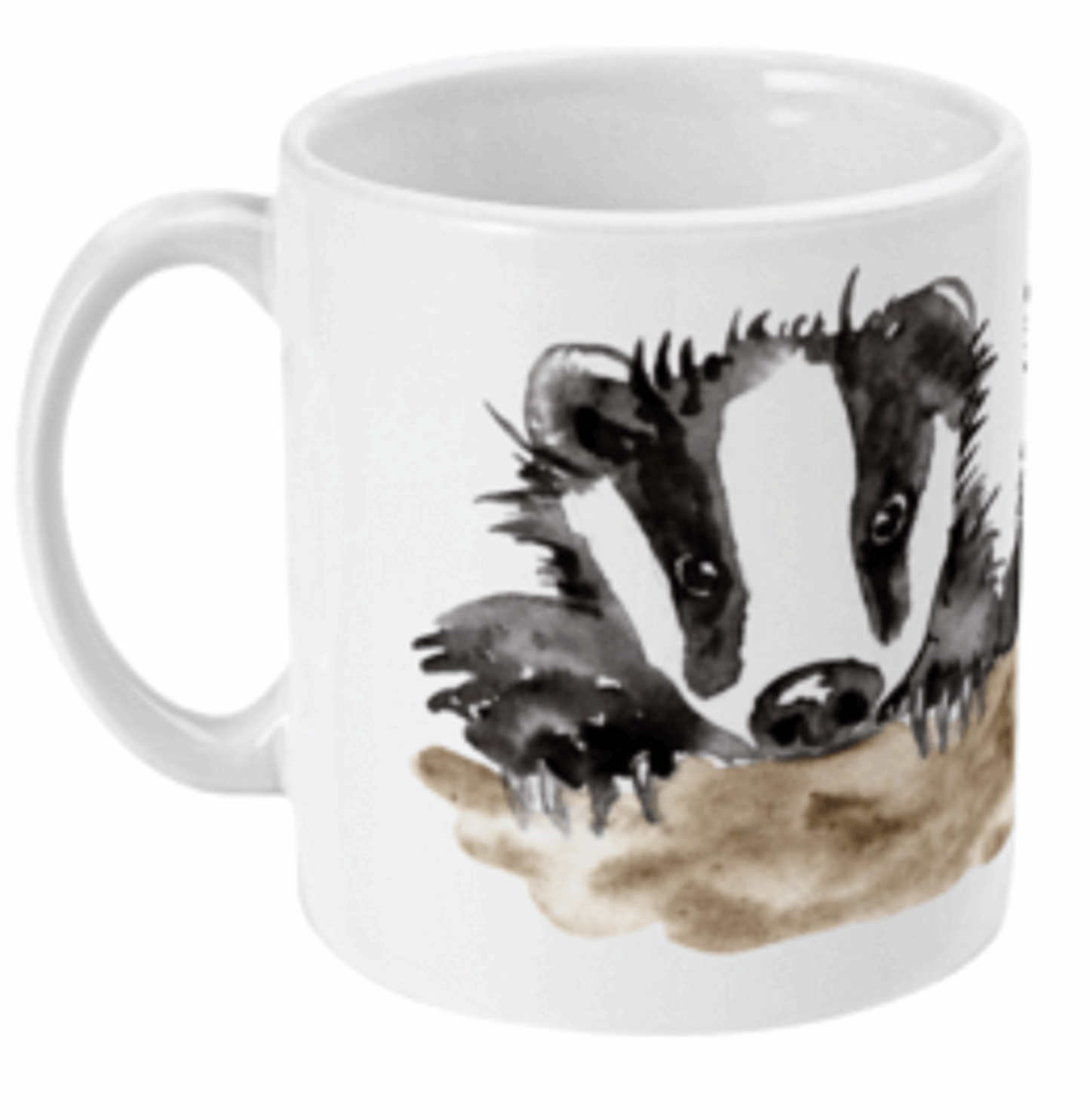 Two Badgers Beautiful Coffee or Tea Mug by Free Spirit Accessories sold by Free Spirit Accessories
