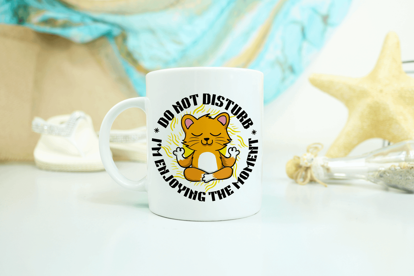  Do Not Disturb Cat Meditating Mug by Free Spirit Accessories sold by Free Spirit Accessories