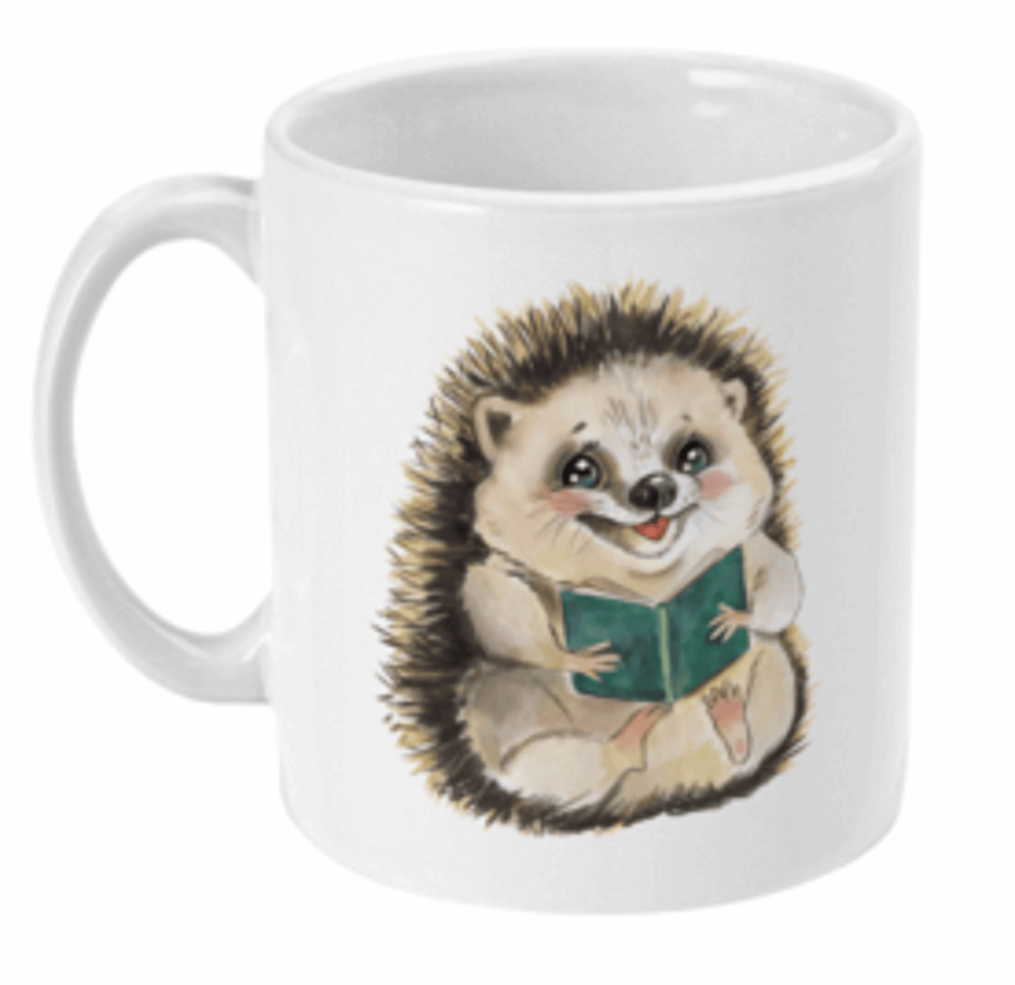 Hedgehog with Book Coffee Mug by Free Spirit Accessories sold by Free Spirit Accessories