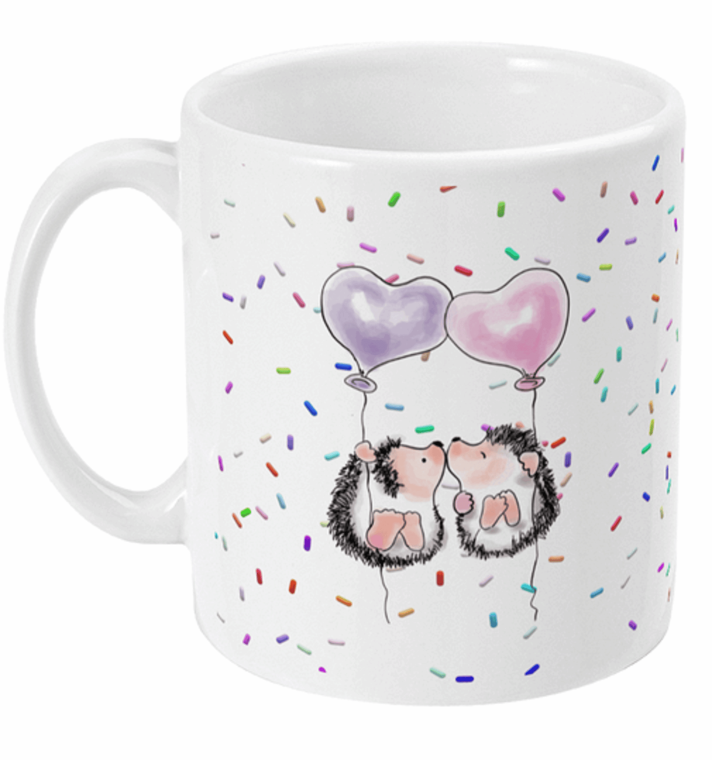 Cute Kissing Hedgehogs Coffee Mug by Free Spirit Accessories sold by Free Spirit Accessories