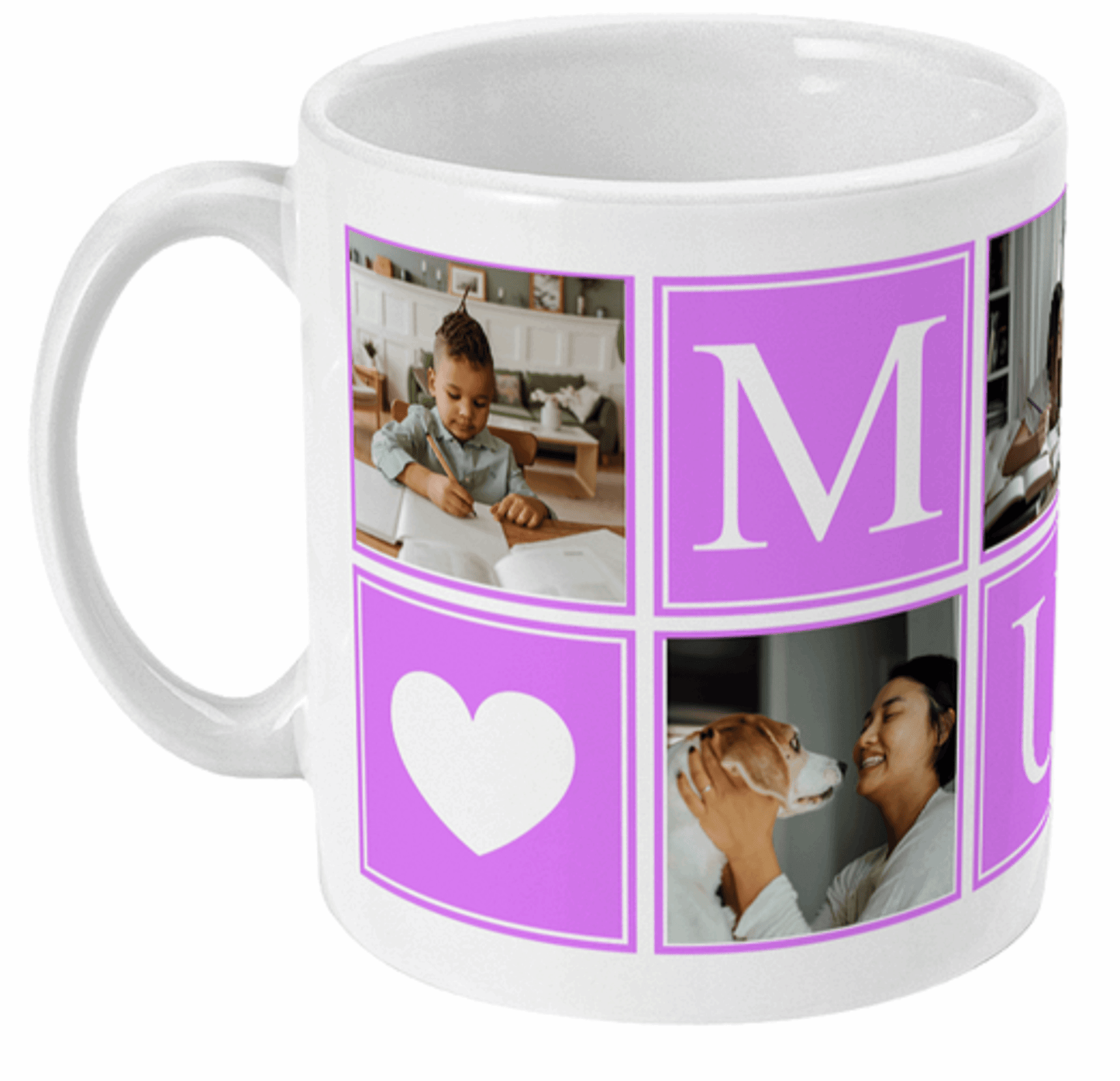  Mum Photo Mug with 5 of your photos by Free Spirit Accessories sold by Free Spirit Accessories