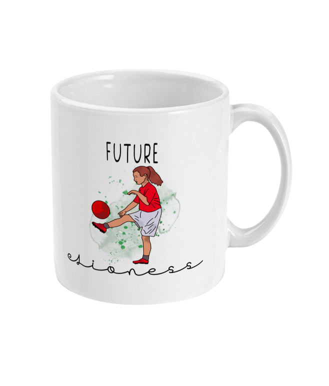 Future Lioness Ladies Football Mug by Free Spirit Accessories sold by Free Spirit Accessories