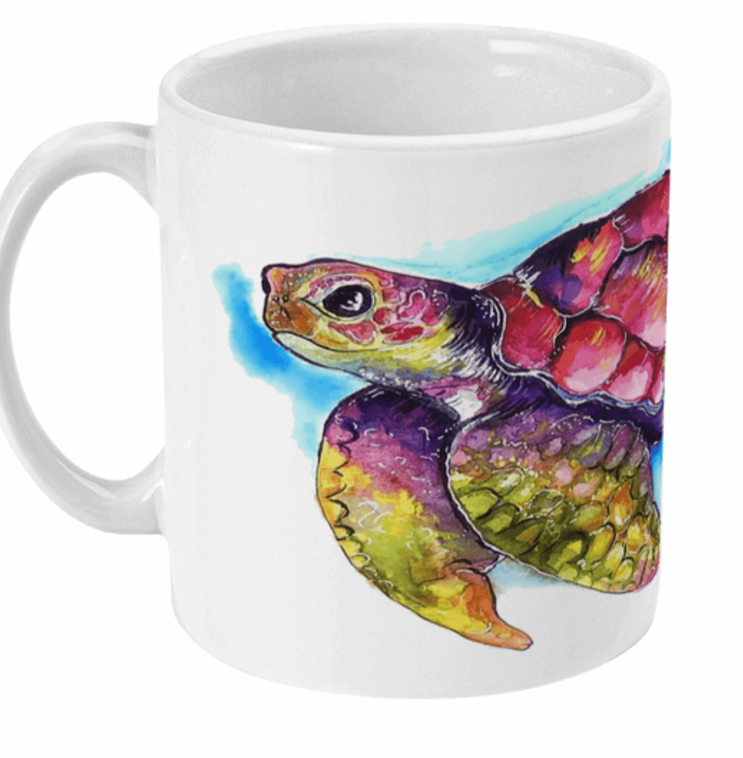 Watercolour Sea Turtle All Around Print Mug by Free Spirit Accessories sold by Free Spirit Accessories