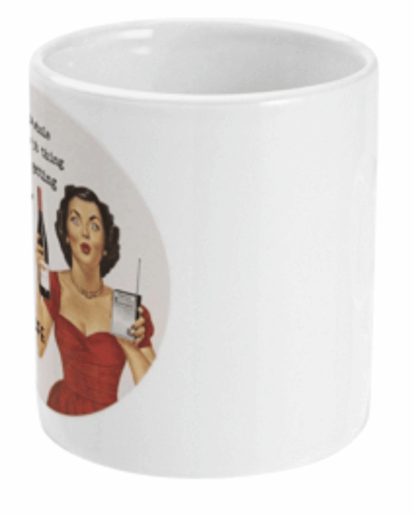 Funny My Job Gets In The Way Vintage Lady Mug by Free Spirit Accessories sold by Free Spirit Accessories