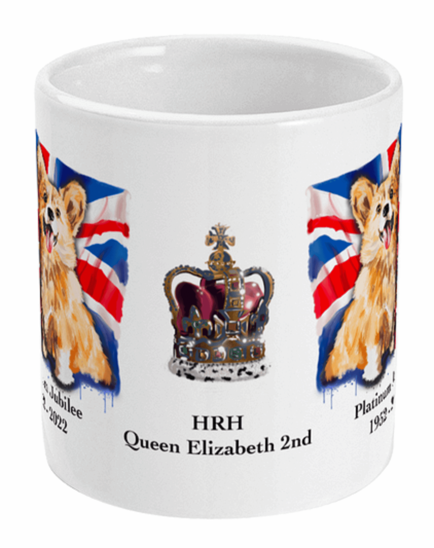 Queen Elizabeth II Platinum Jubilee Mug by Free Spirit Accessories sold by Free Spirit Accessories