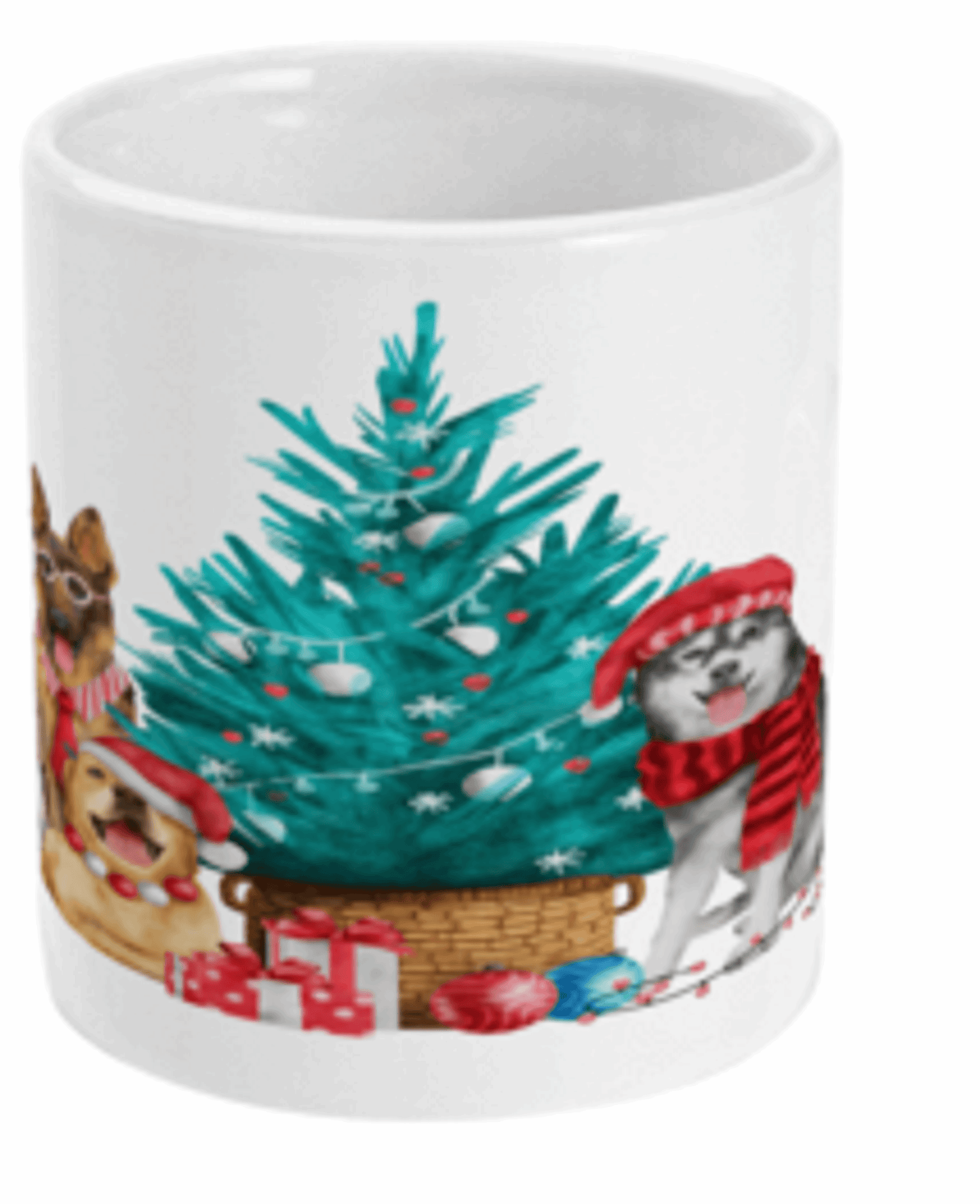 Dogs Around The Christmas Tree Coffee Mug by Free Spirit Accessories sold by Free Spirit Accessories