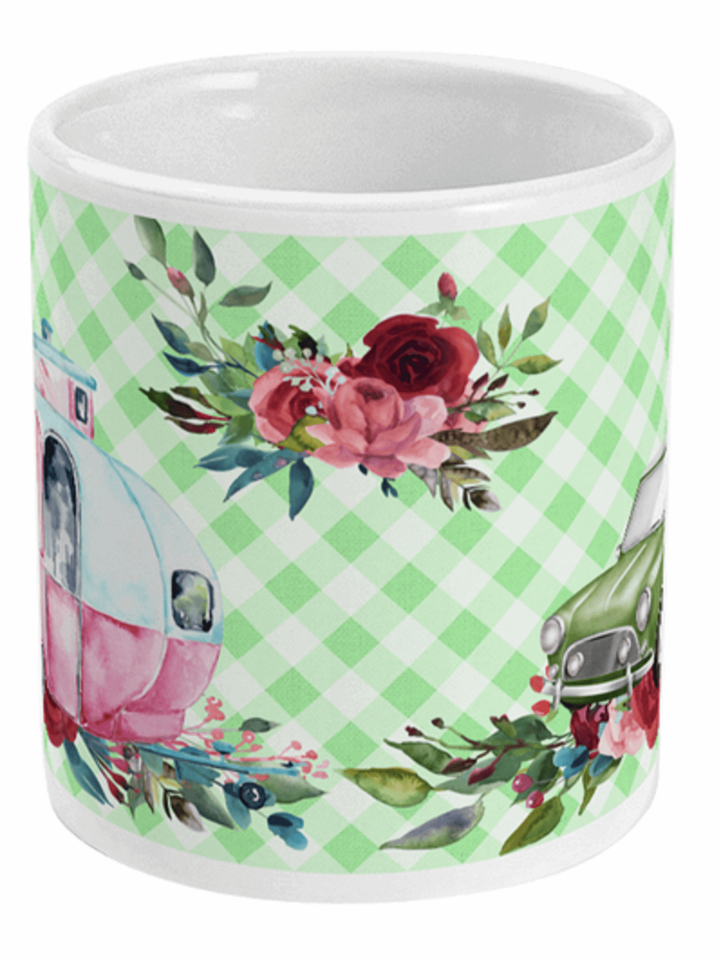 Classic Mini Car and Caravan Mug by Free Spirit Accessories sold by Free Spirit Accessories